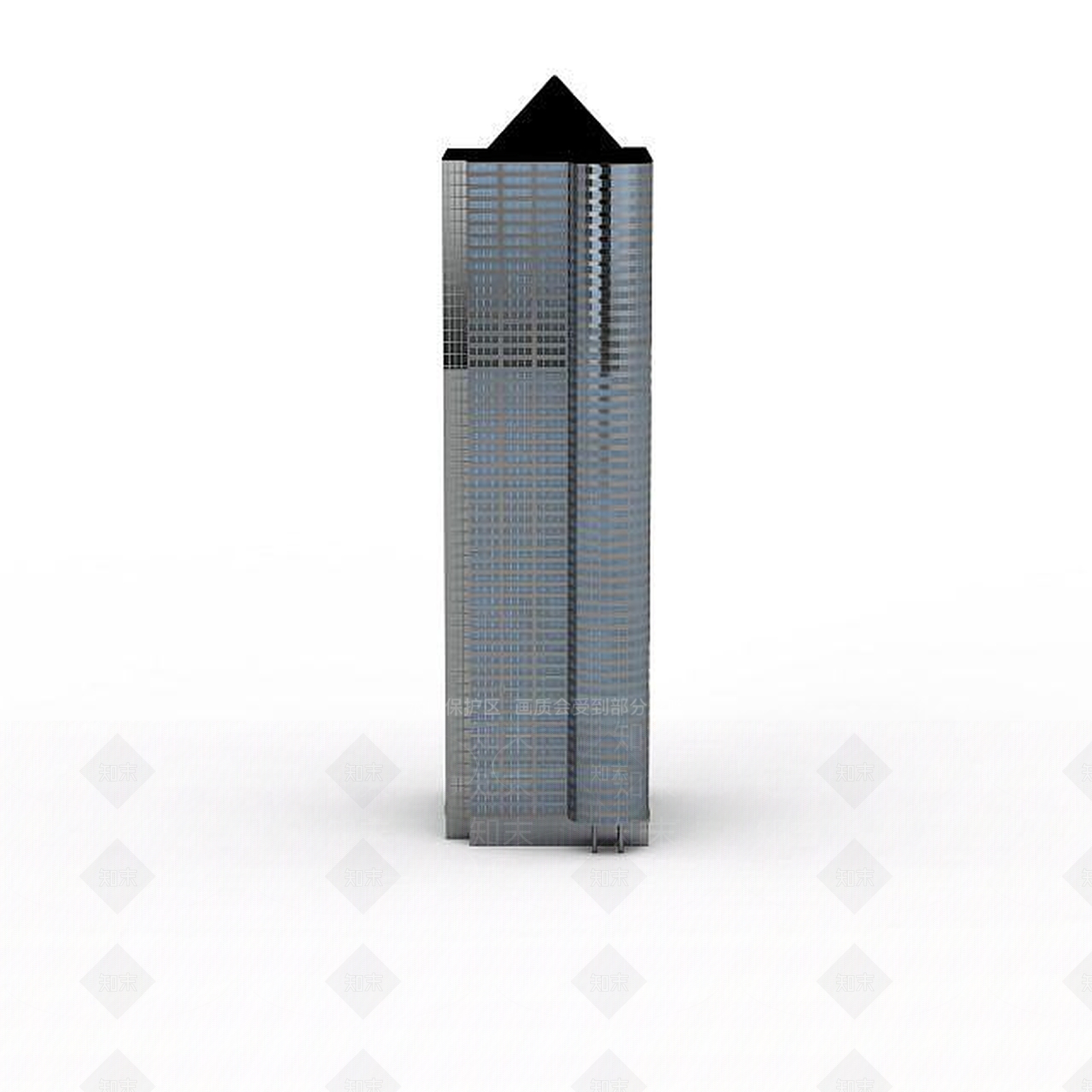 现代浅蓝色大楼3D模型下载【ID:1196302250】