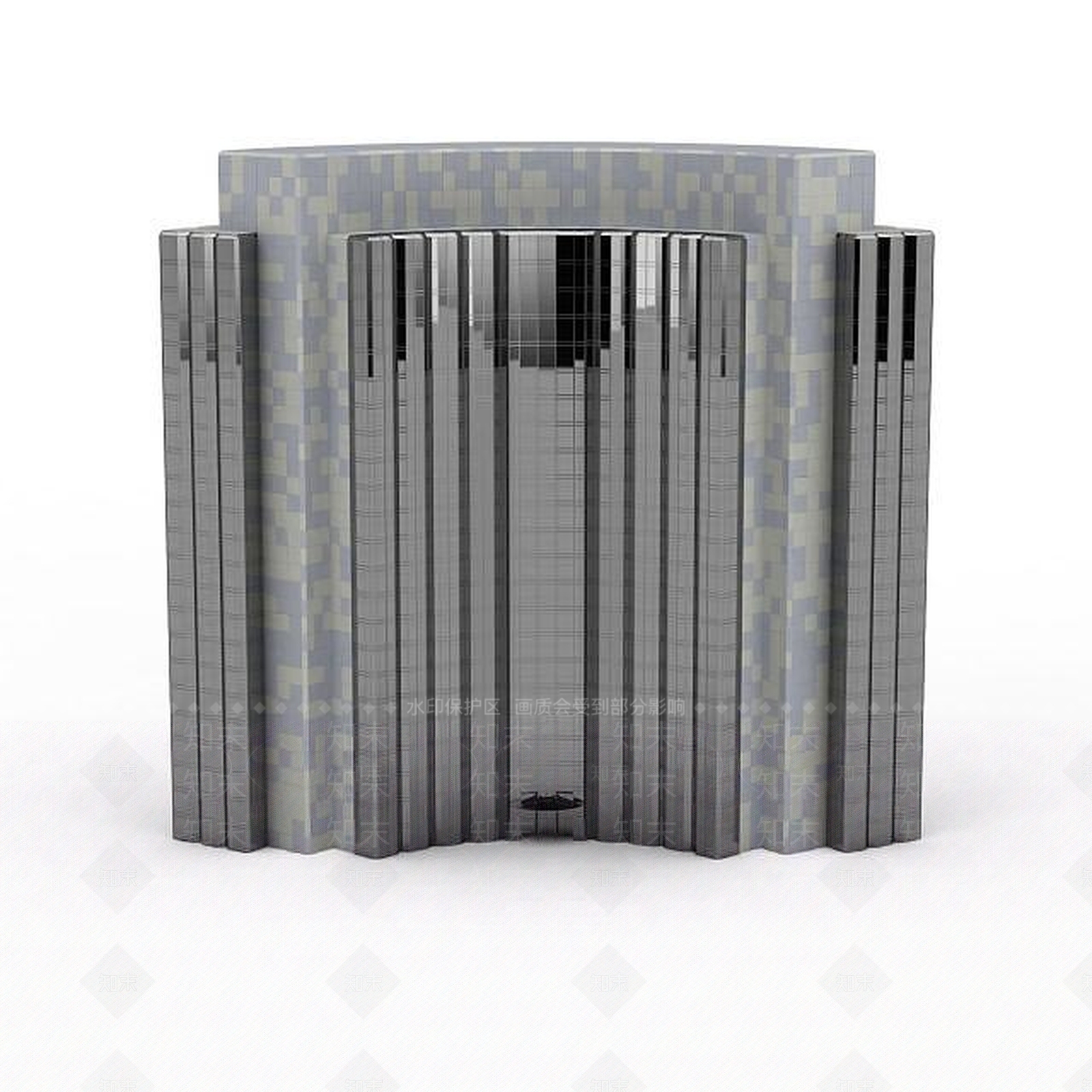 现代弧形大厦3D模型下载【ID:1196302387】