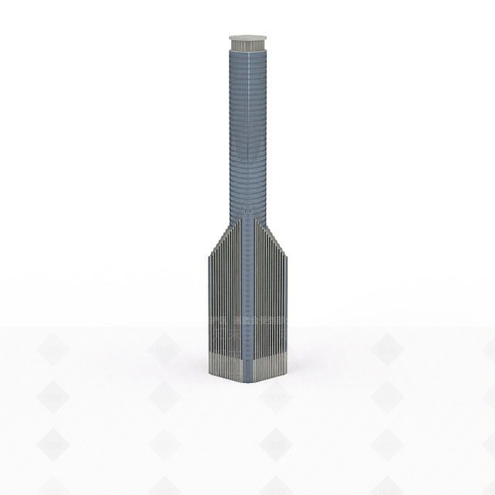 现代蓝色大厦3D模型下载【ID:1196302604】