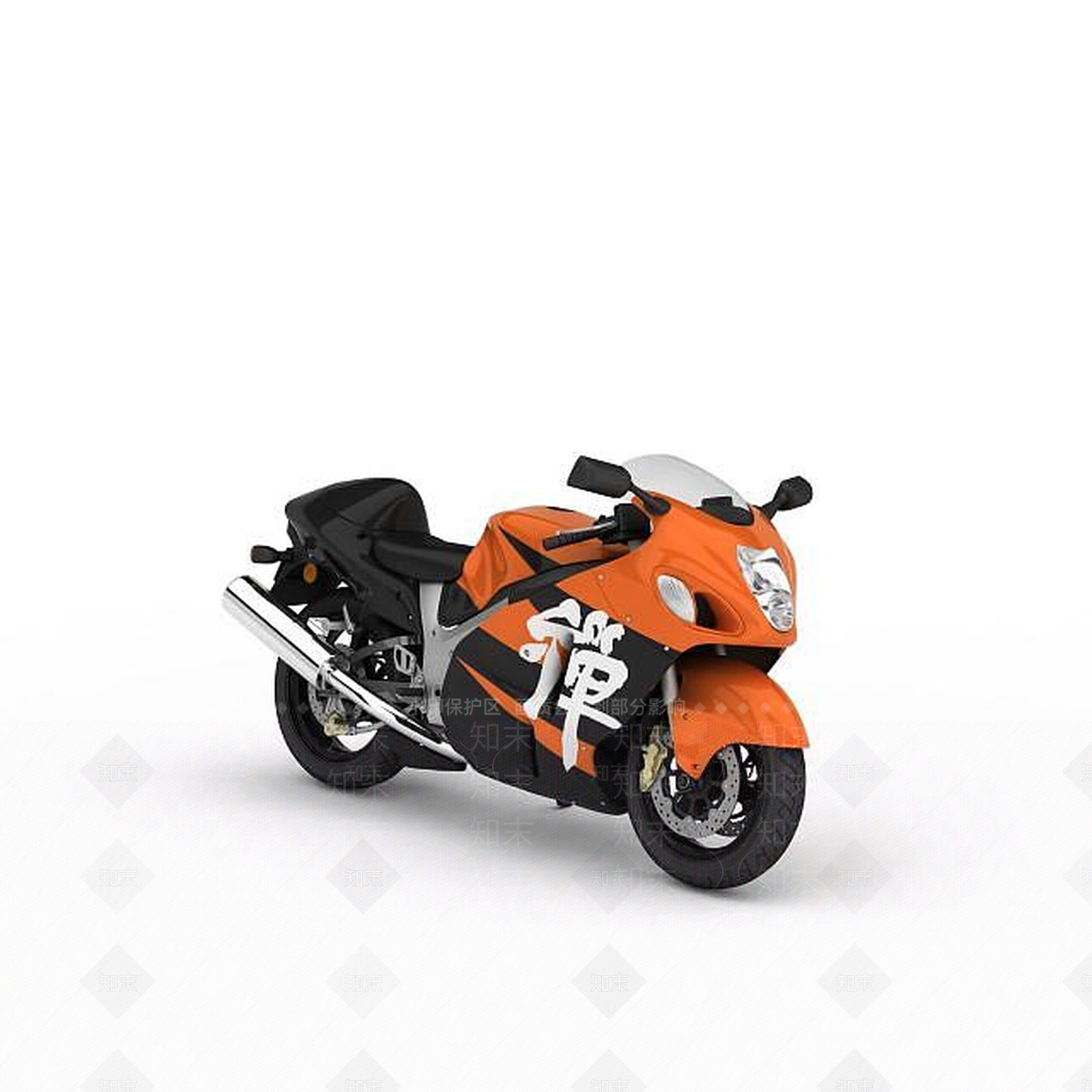 现代摩托车3D模型下载【ID:1196304775】