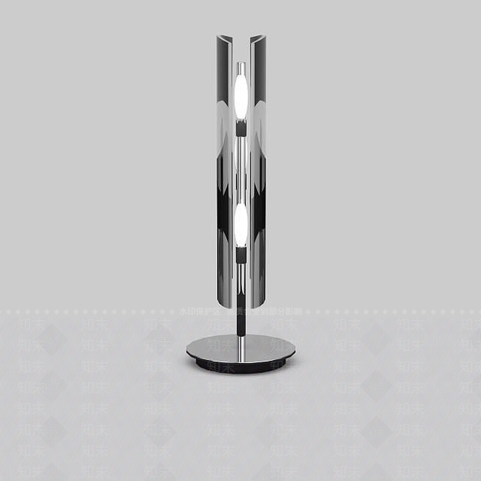 现代灰黑色台灯3D模型下载【ID:1196304997】