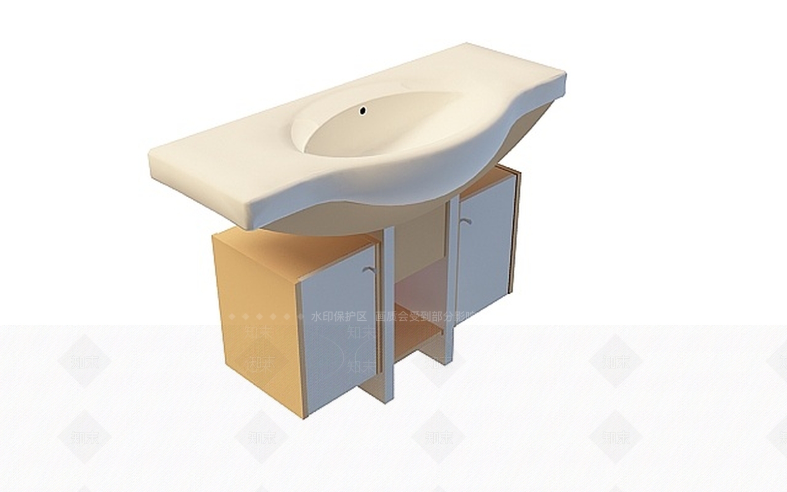 现代洗手台3D模型下载【ID:1196306217】