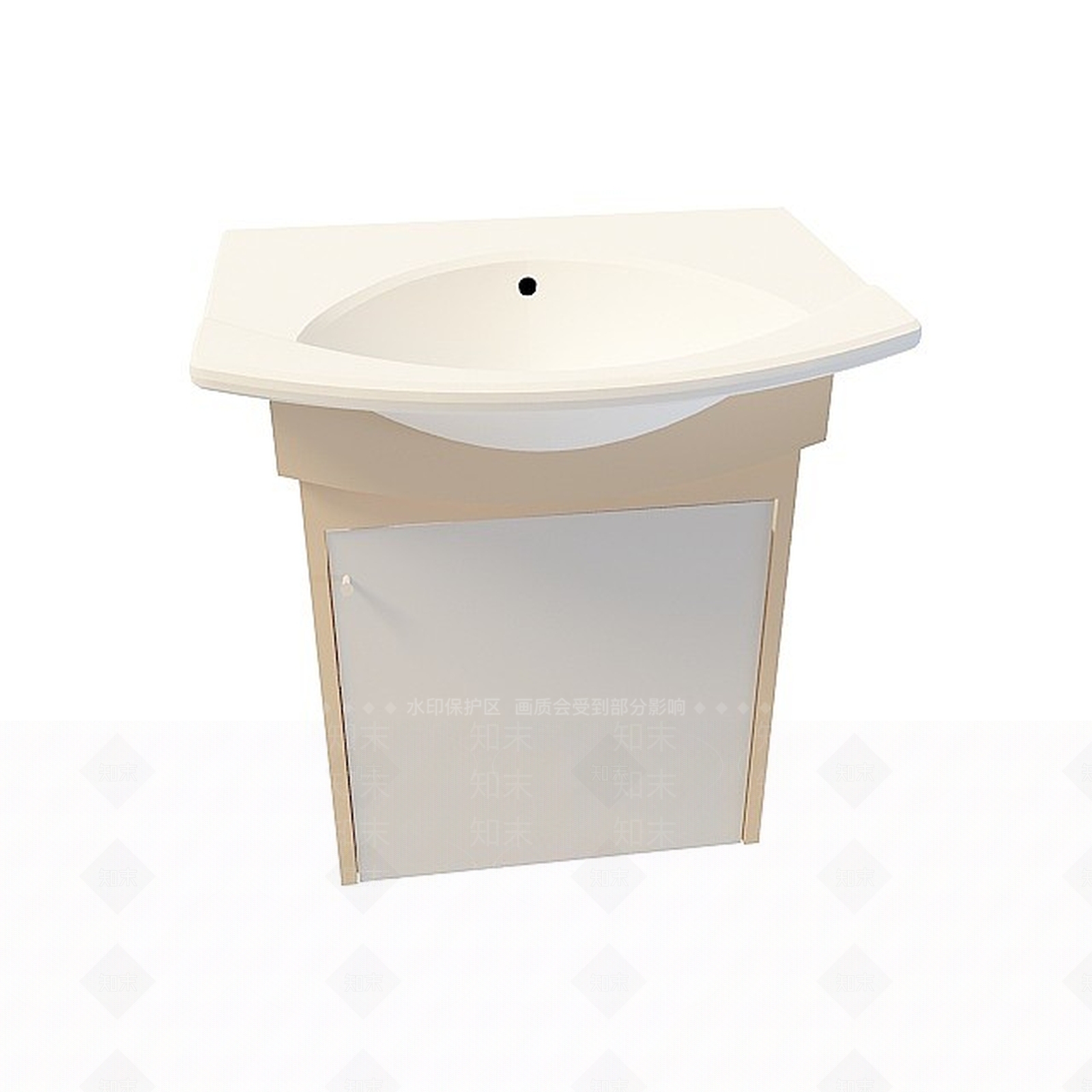 现代洗手台3D模型下载【ID:1196306414】