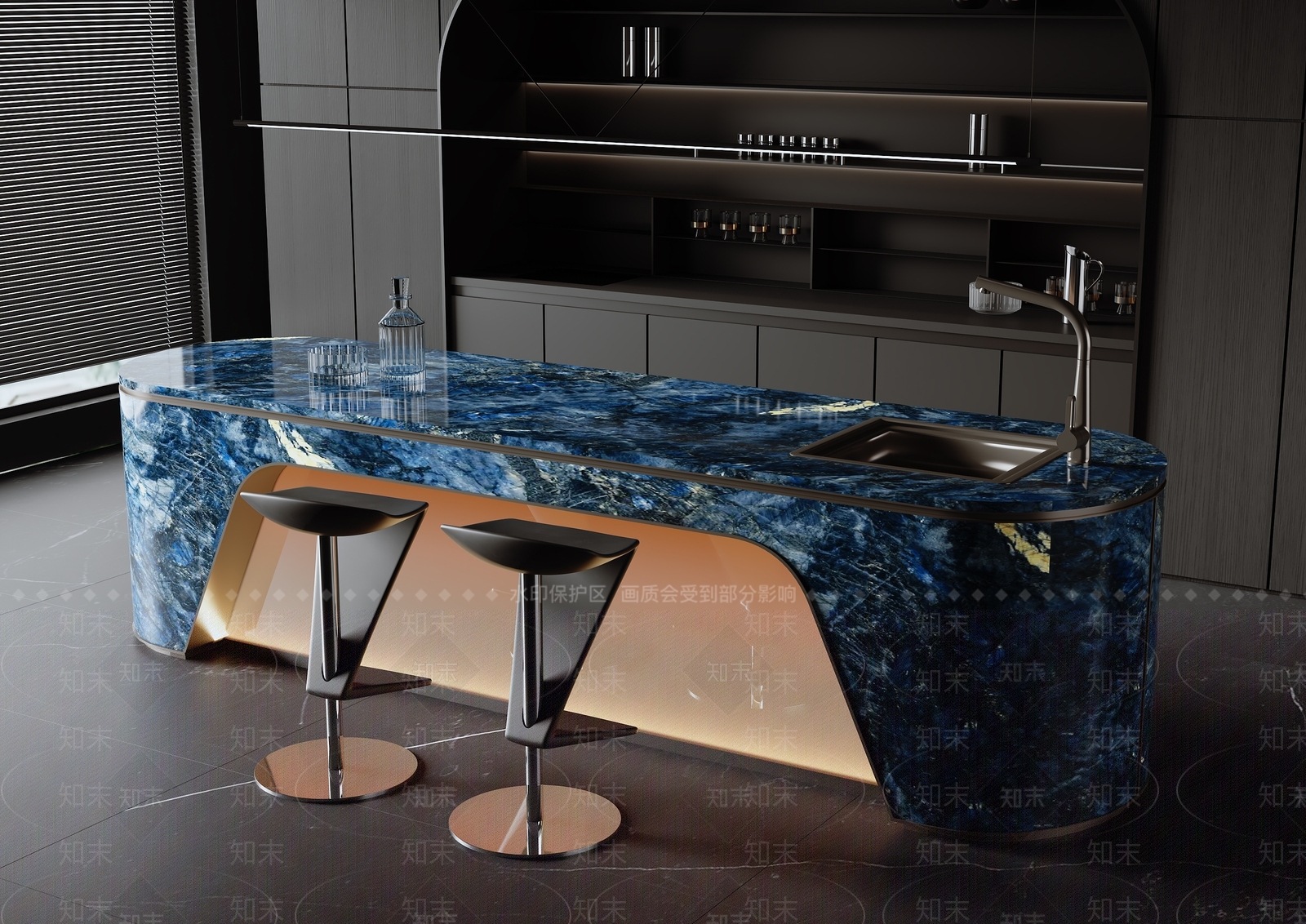 意式吧台3D模型下载【ID:1196307014】
