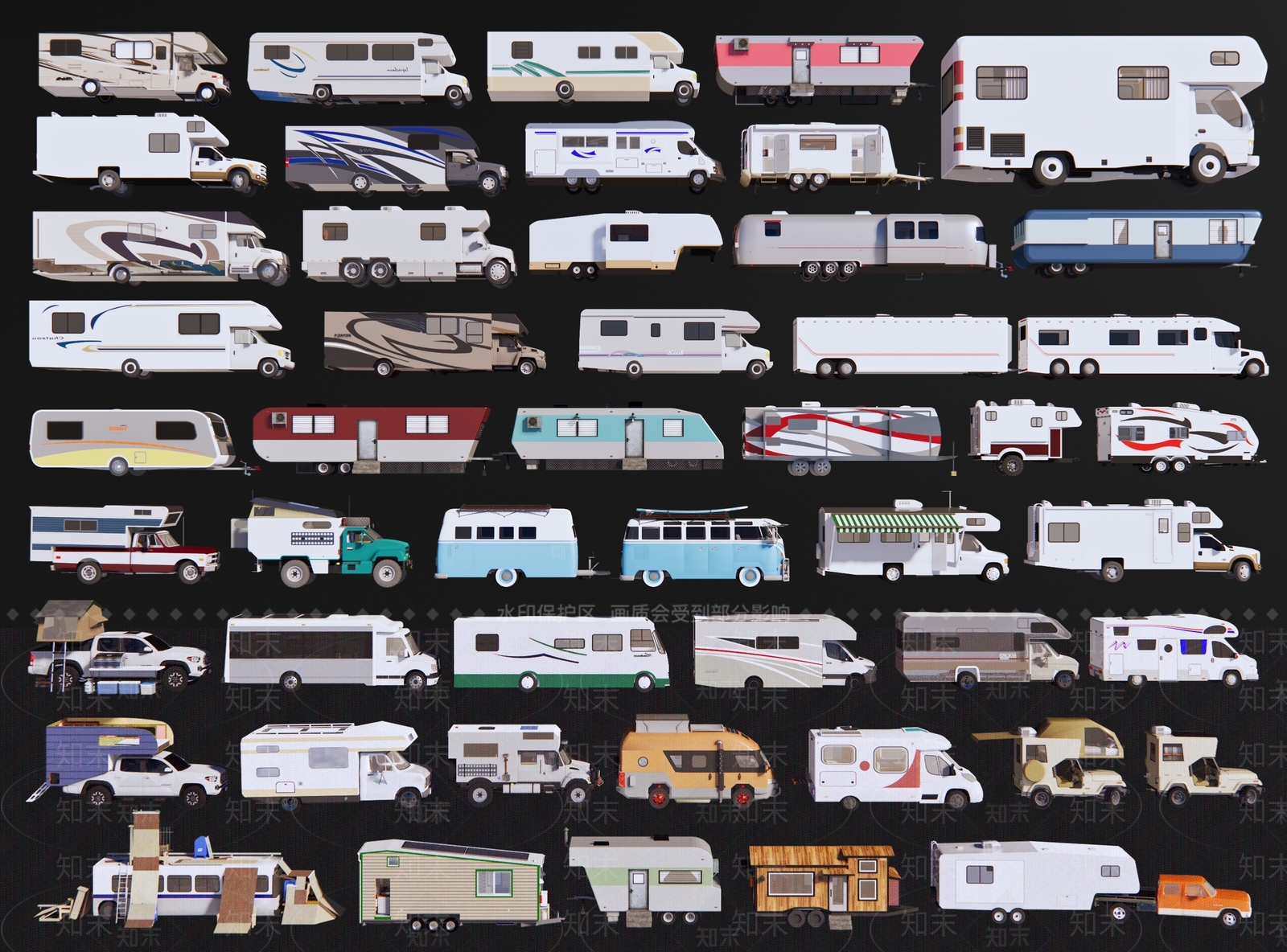 现代房车3D模型下载【ID:1196309662】