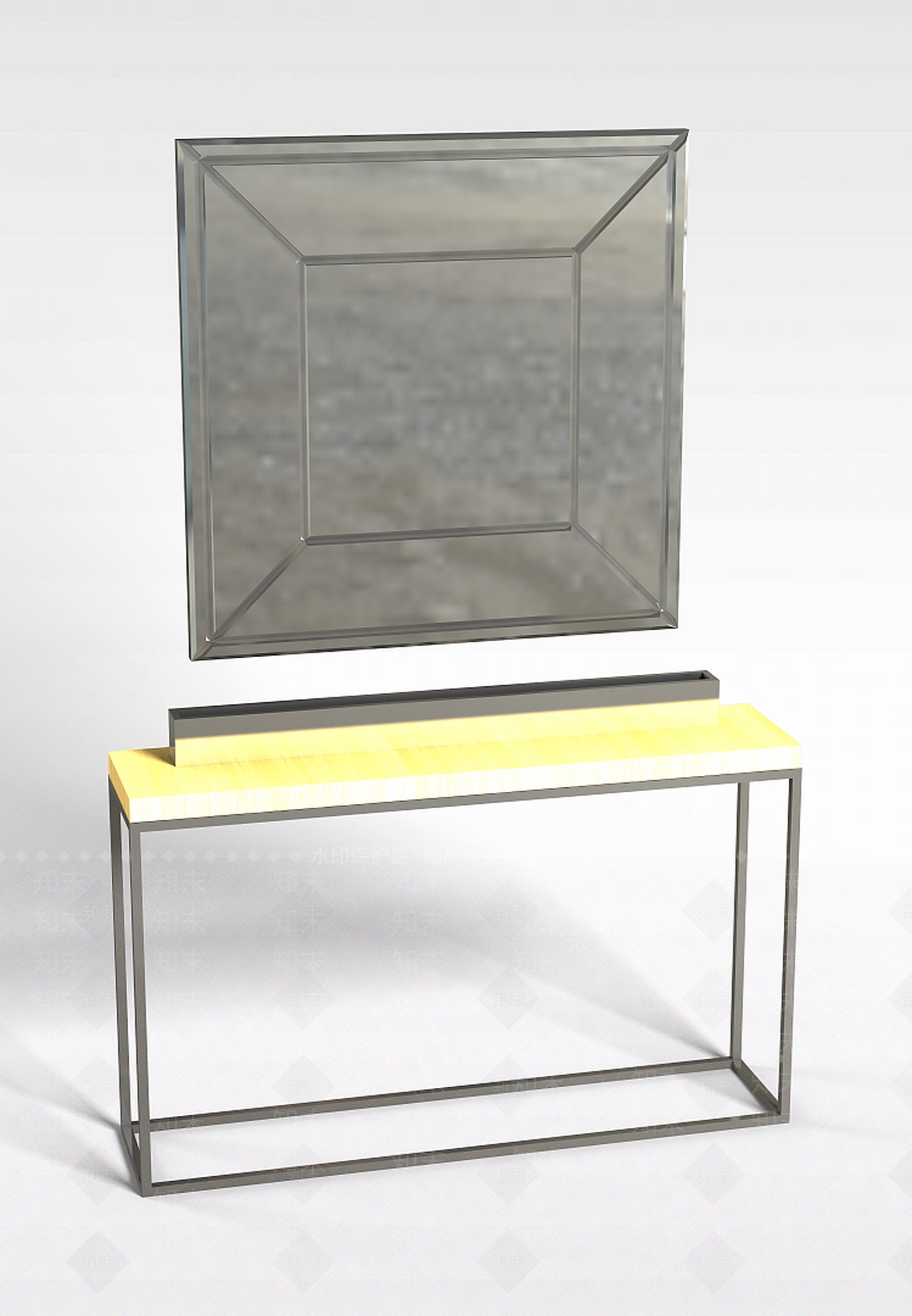 现代简约桌子3D模型下载【ID:1196497172】