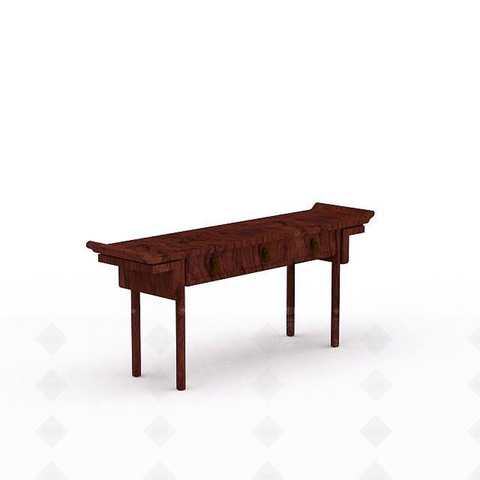 中式桌子3D模型下载【ID:1196311522】