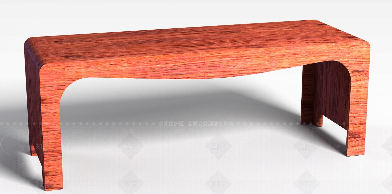 现代木质桌子3D模型下载【ID:1196311514】