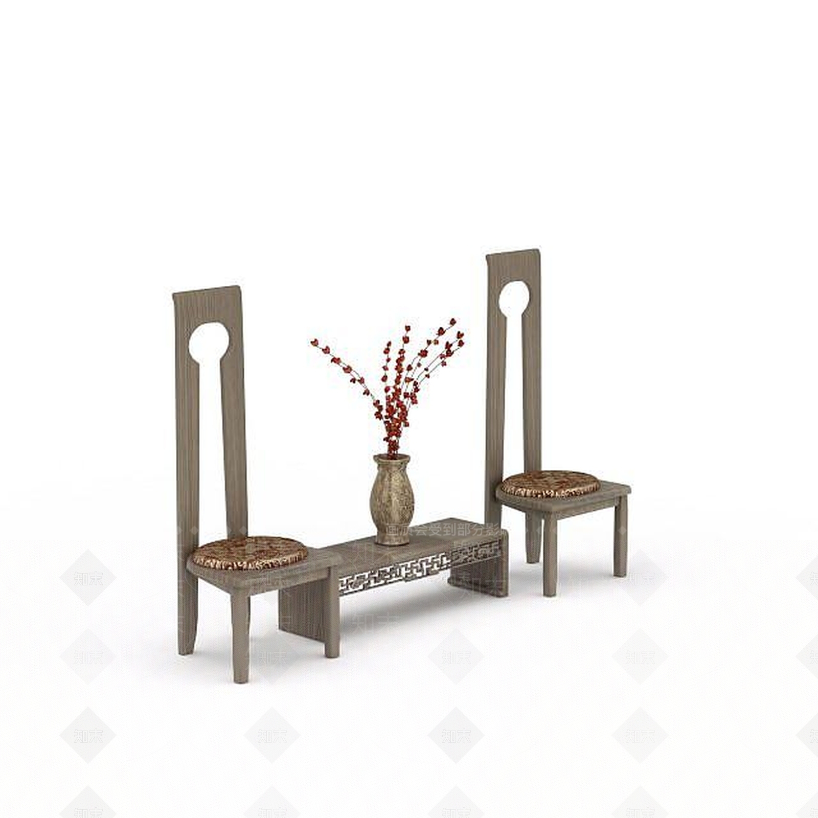 现代时尚桌椅3D模型下载【ID:1196311652】
