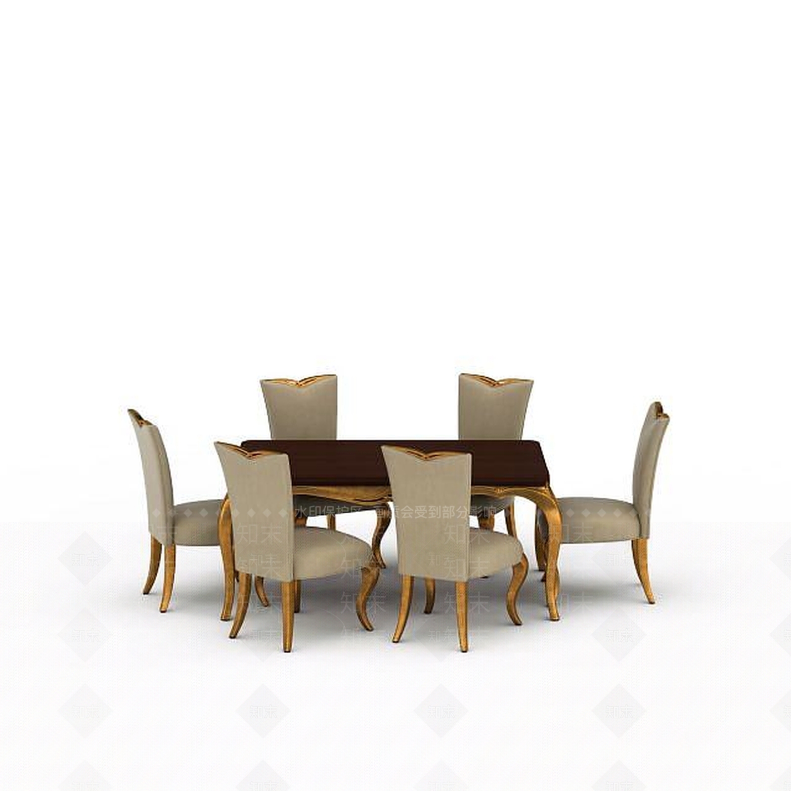 现代沙发桌椅组合3D模型下载【ID:1196497156】