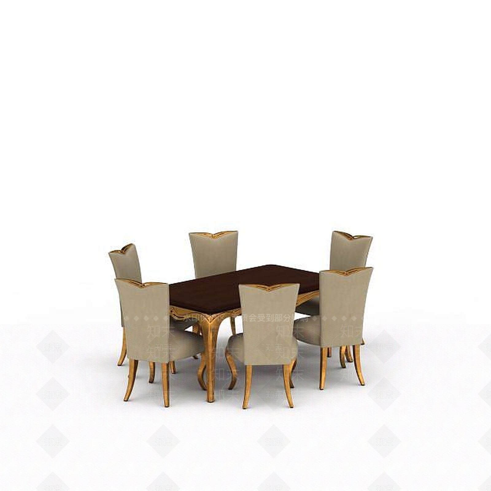 现代沙发桌椅组合3D模型下载【ID:1196497156】