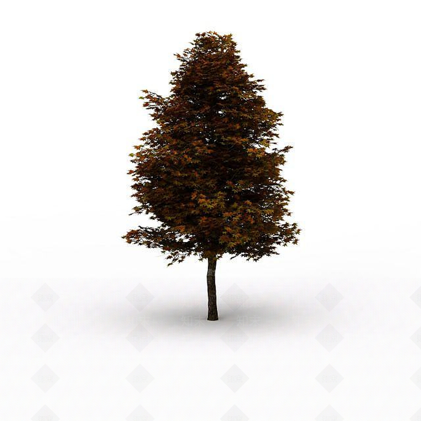 现代黄色枫叶树3D模型下载【ID:1196497805】