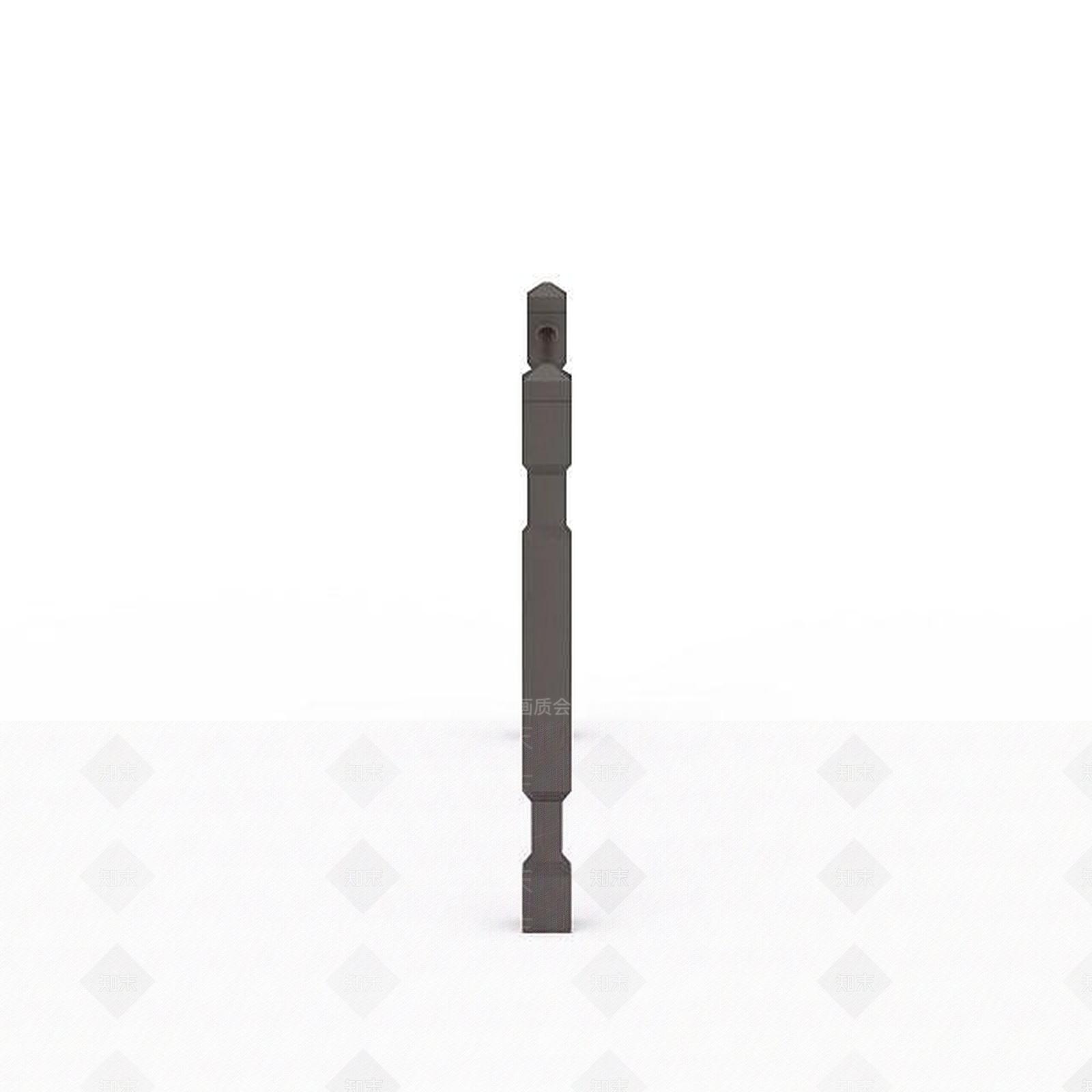 现代褐色木艺护栏3D模型下载【ID:1196498666】
