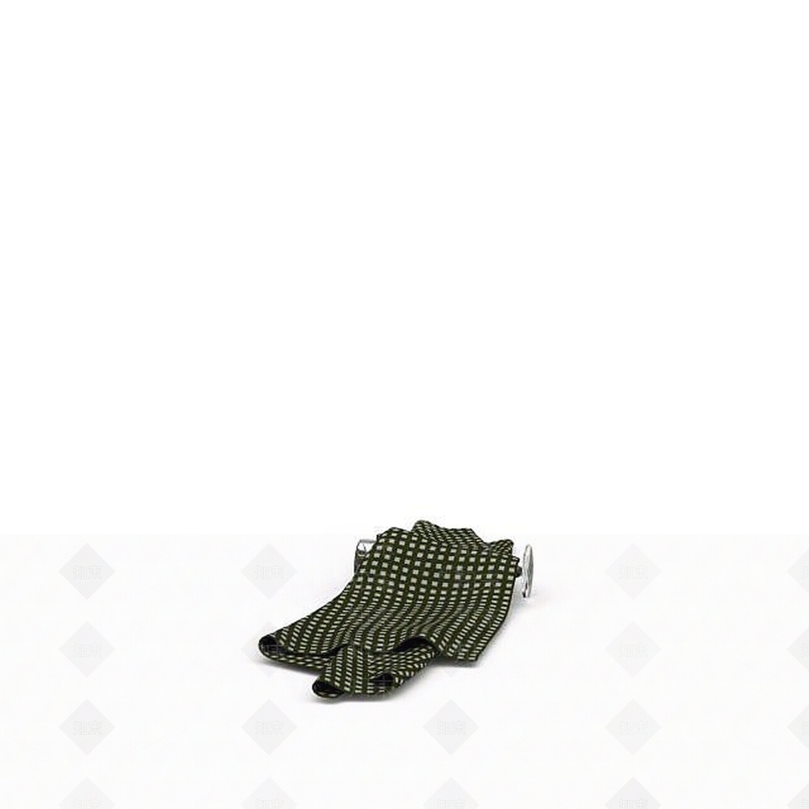现代绿色方格桌布3D模型下载【ID:1196313453】
