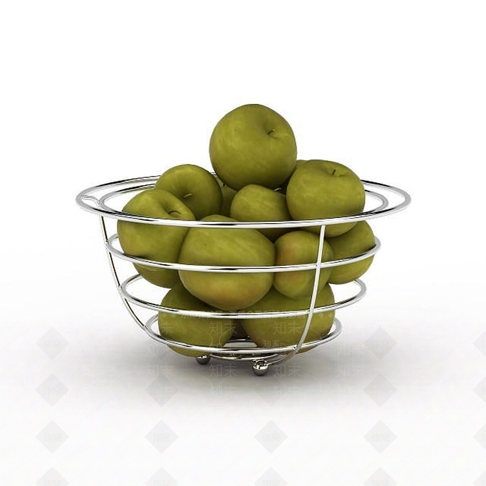 现代青苹果3D模型下载【ID:1196499333】