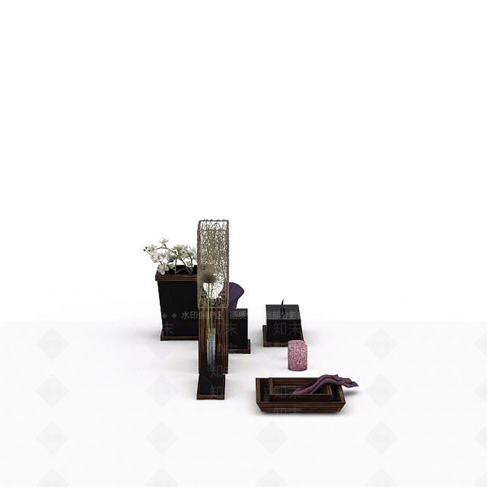 现代客厅装饰品3D模型下载【ID:1196499385】