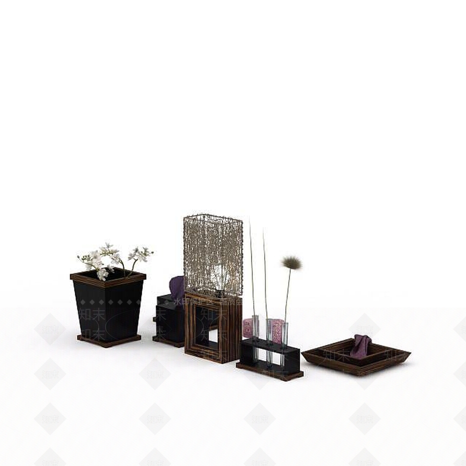 现代客厅装饰品3D模型下载【ID:1196499385】