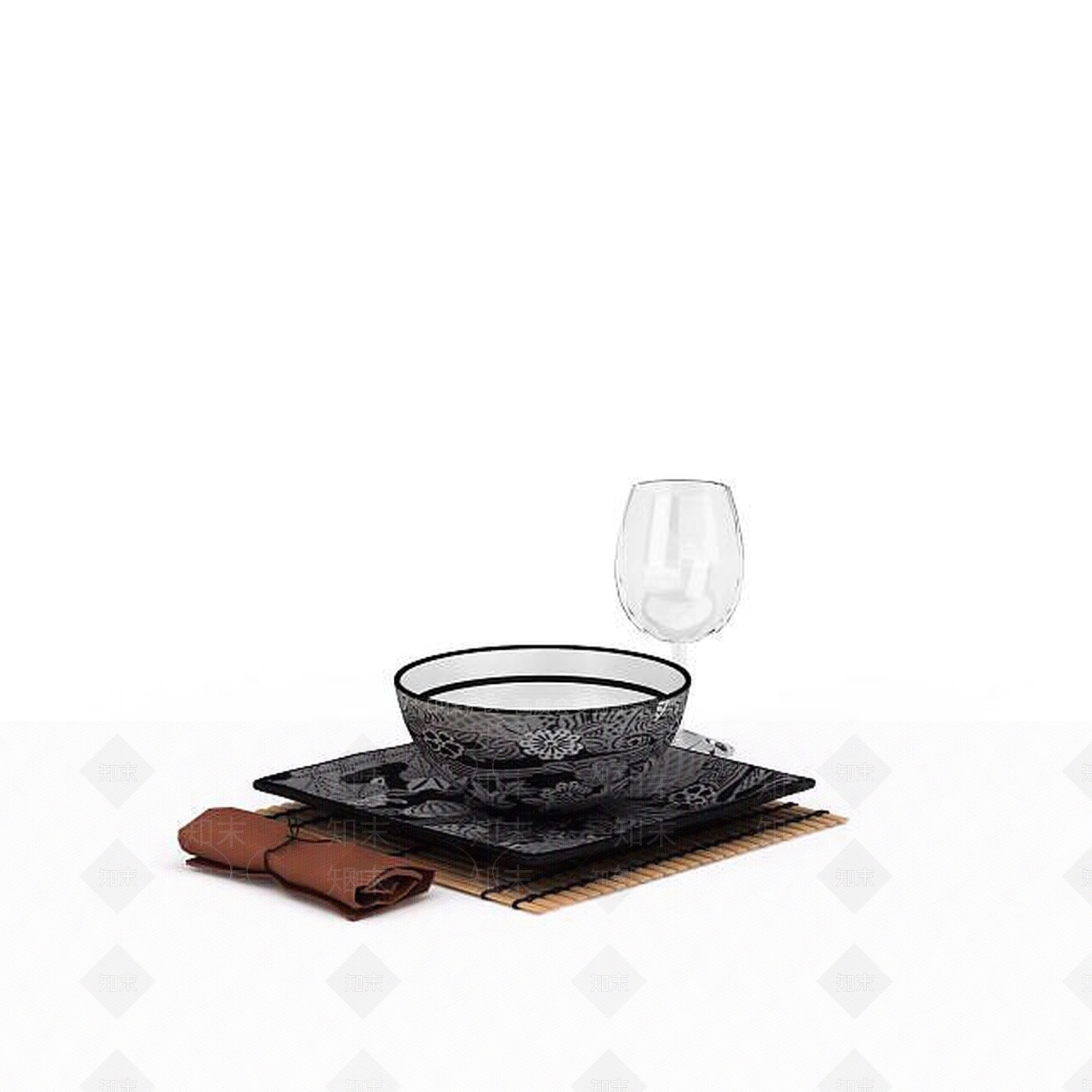 现代红酒酒杯3D模型下载【ID:1196498703】