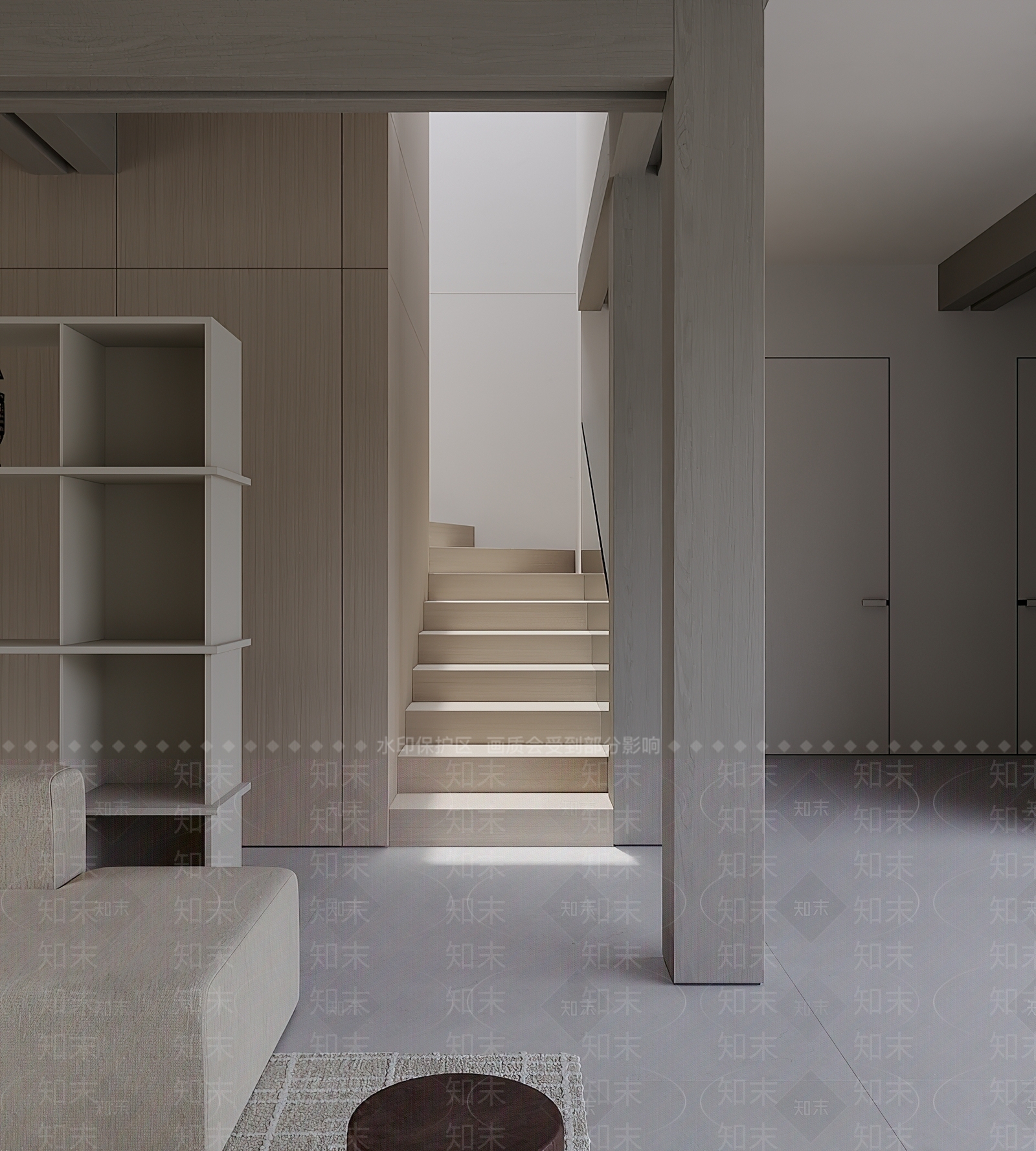 侘寂楼梯间3D模型下载【ID:1196315191】