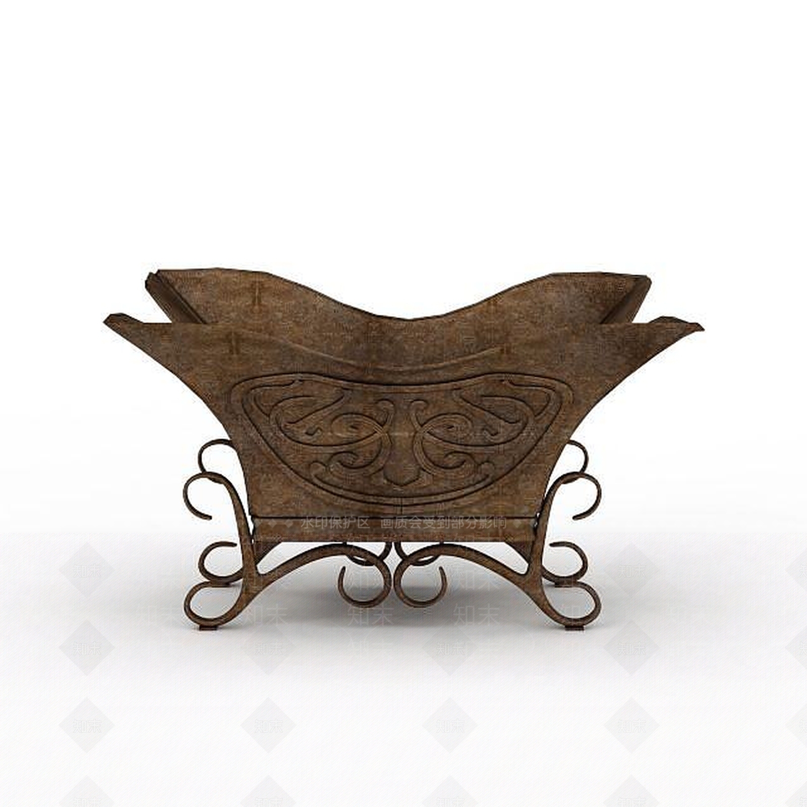 现代仿古酒樽饰品3D模型下载【ID:1196496319】
