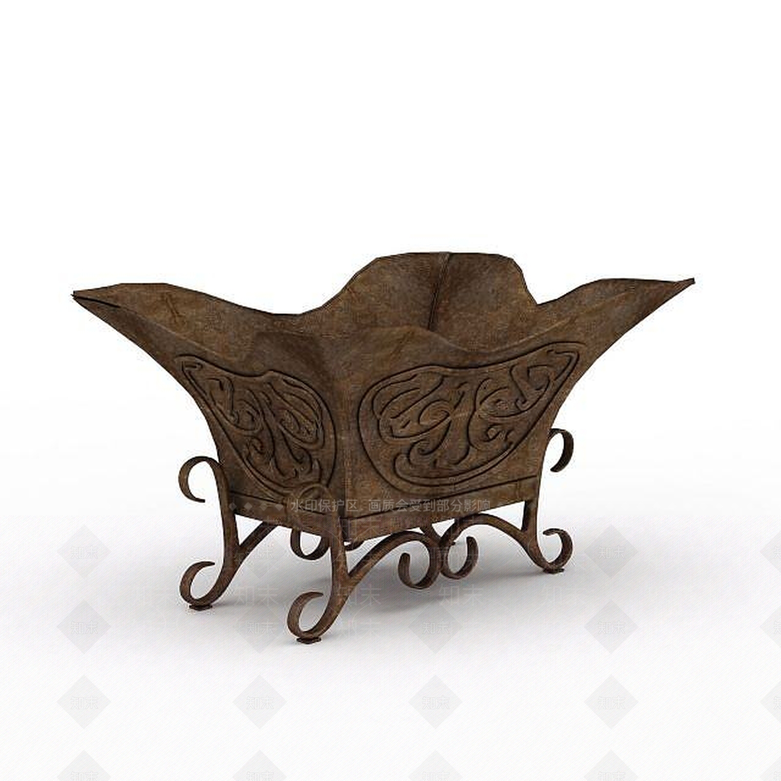 现代仿古酒樽饰品3D模型下载【ID:1196496319】