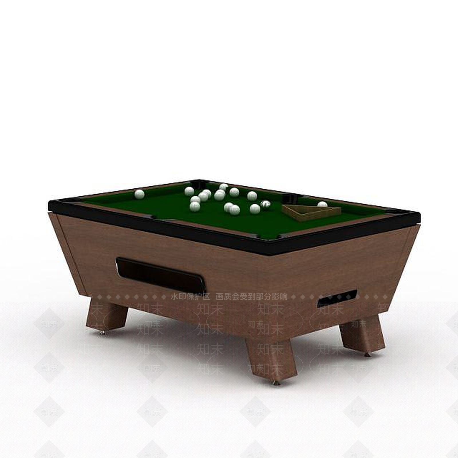 现代台球桌3D模型下载【ID:1196497226】