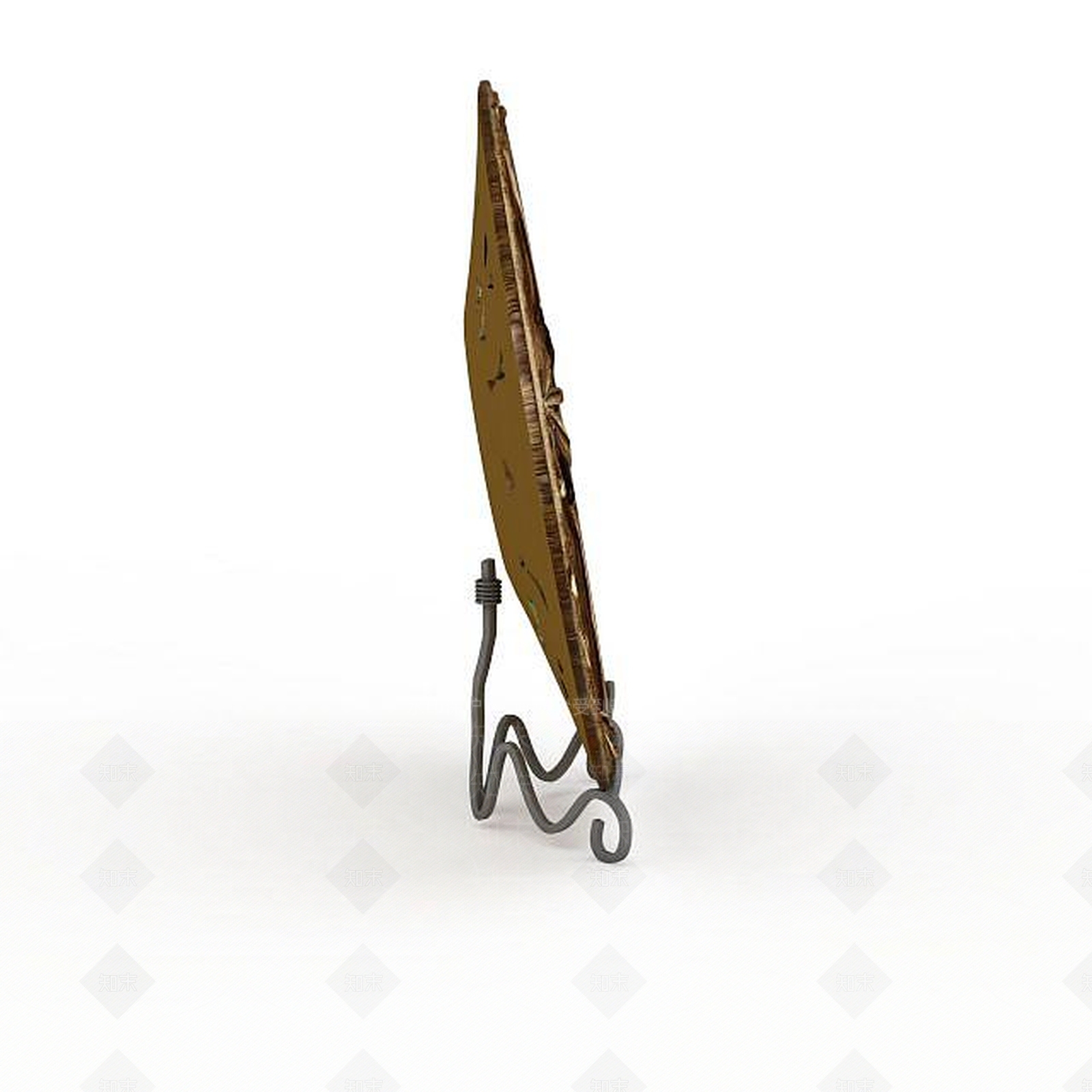 现代铜质雕花饰品3D模型下载【ID:1196496484】