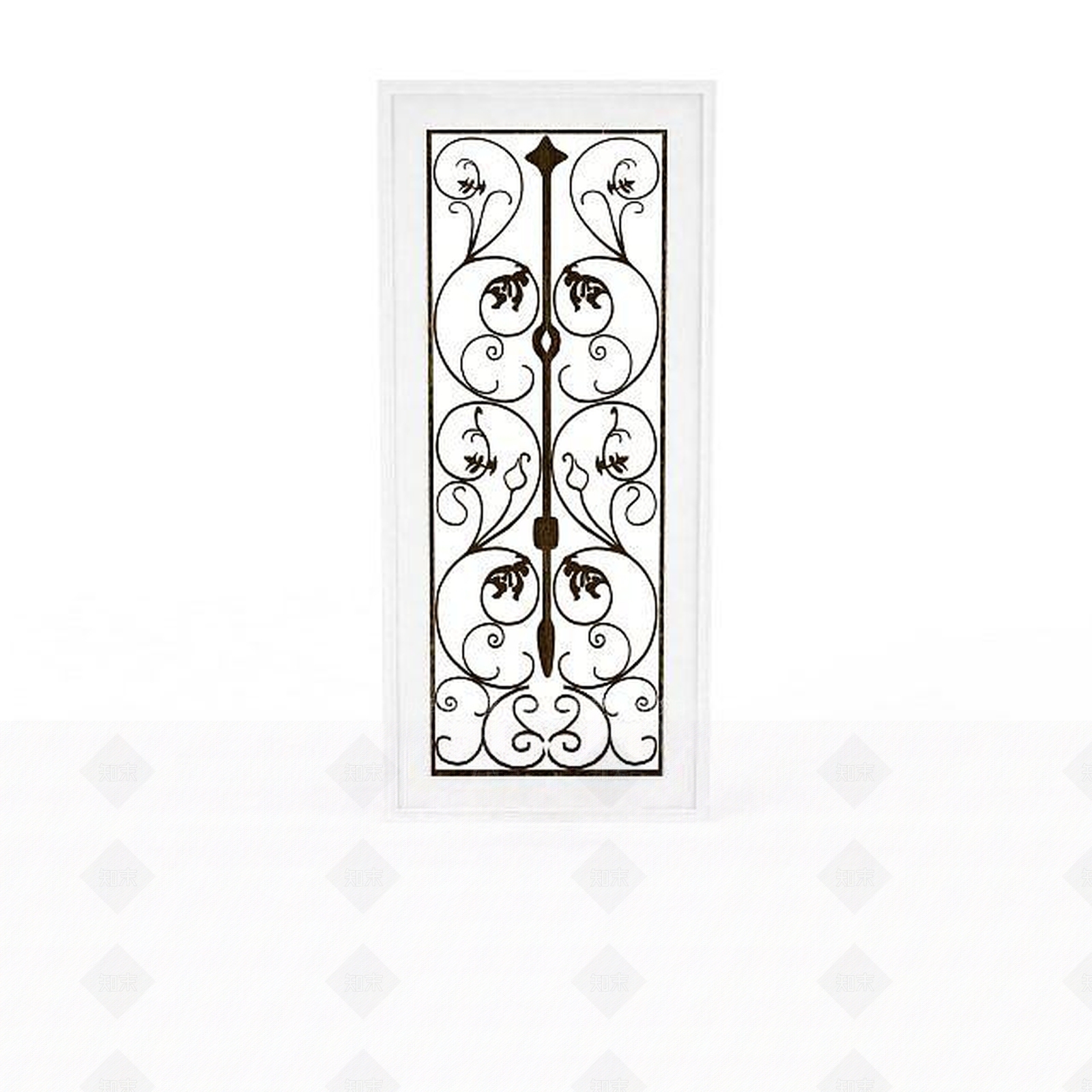 现代白色雕花门3D模型下载【ID:1196318994】