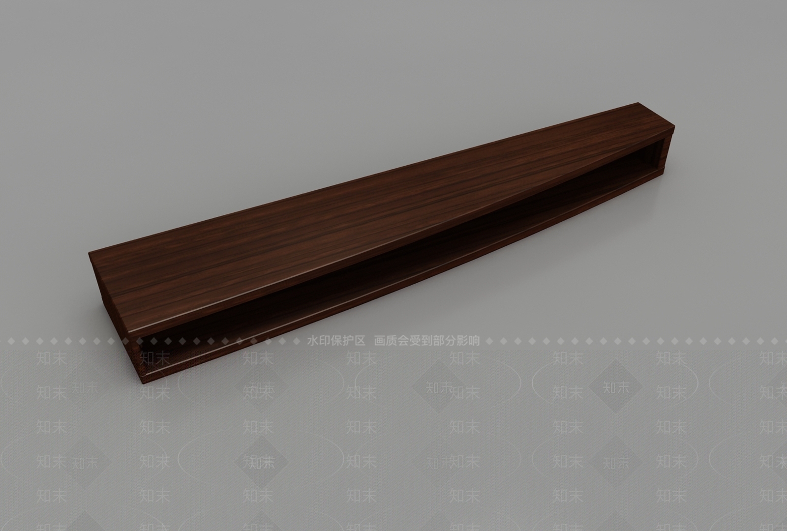 原木简约电视柜3D模型下载【ID:1196320282】