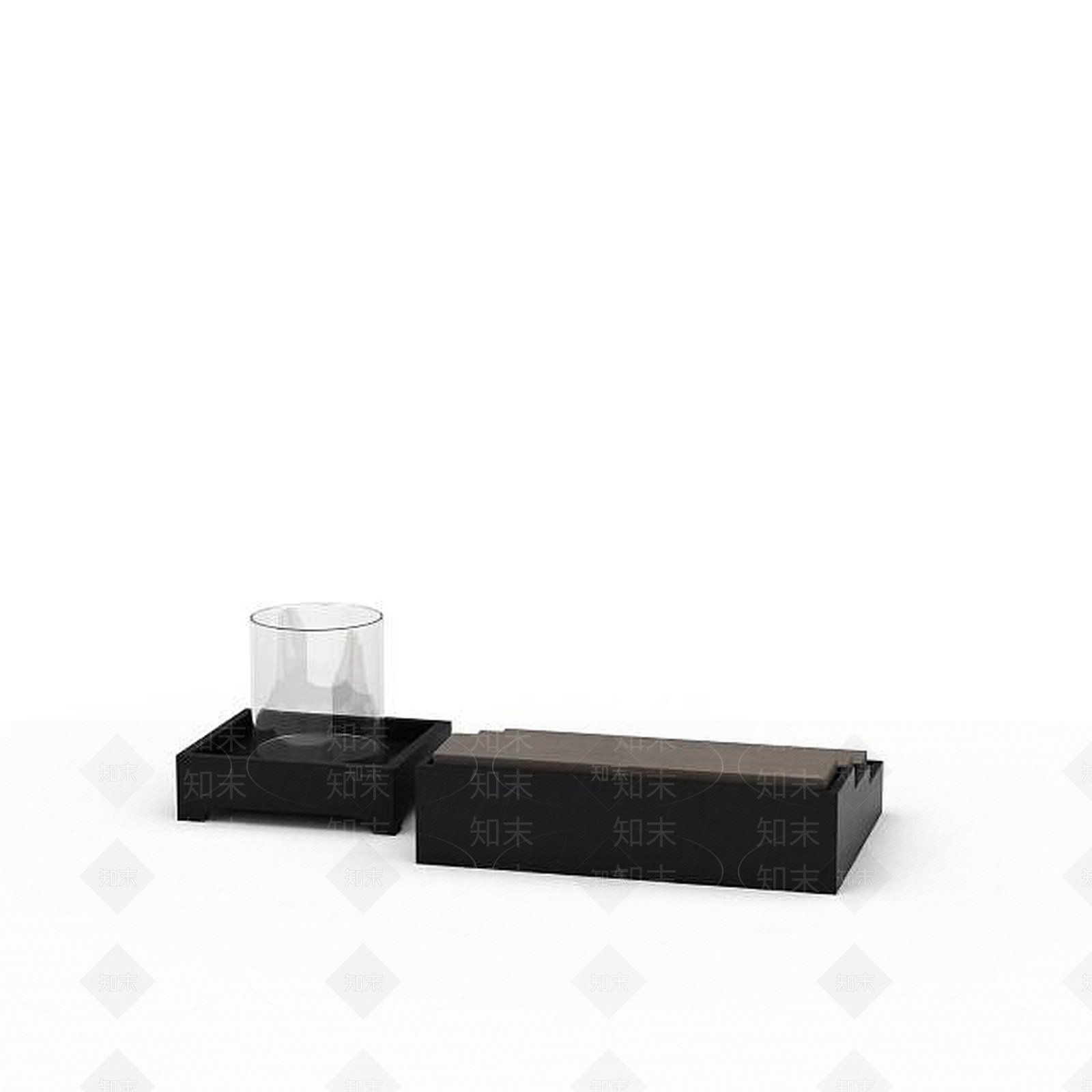 现代黑色木质饰品3D模型下载【ID:1196496530】