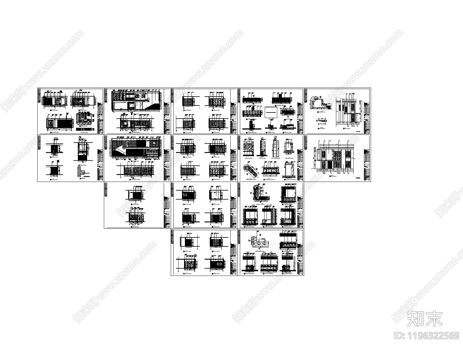 现代医院cad施工图下载【ID:1196322569】