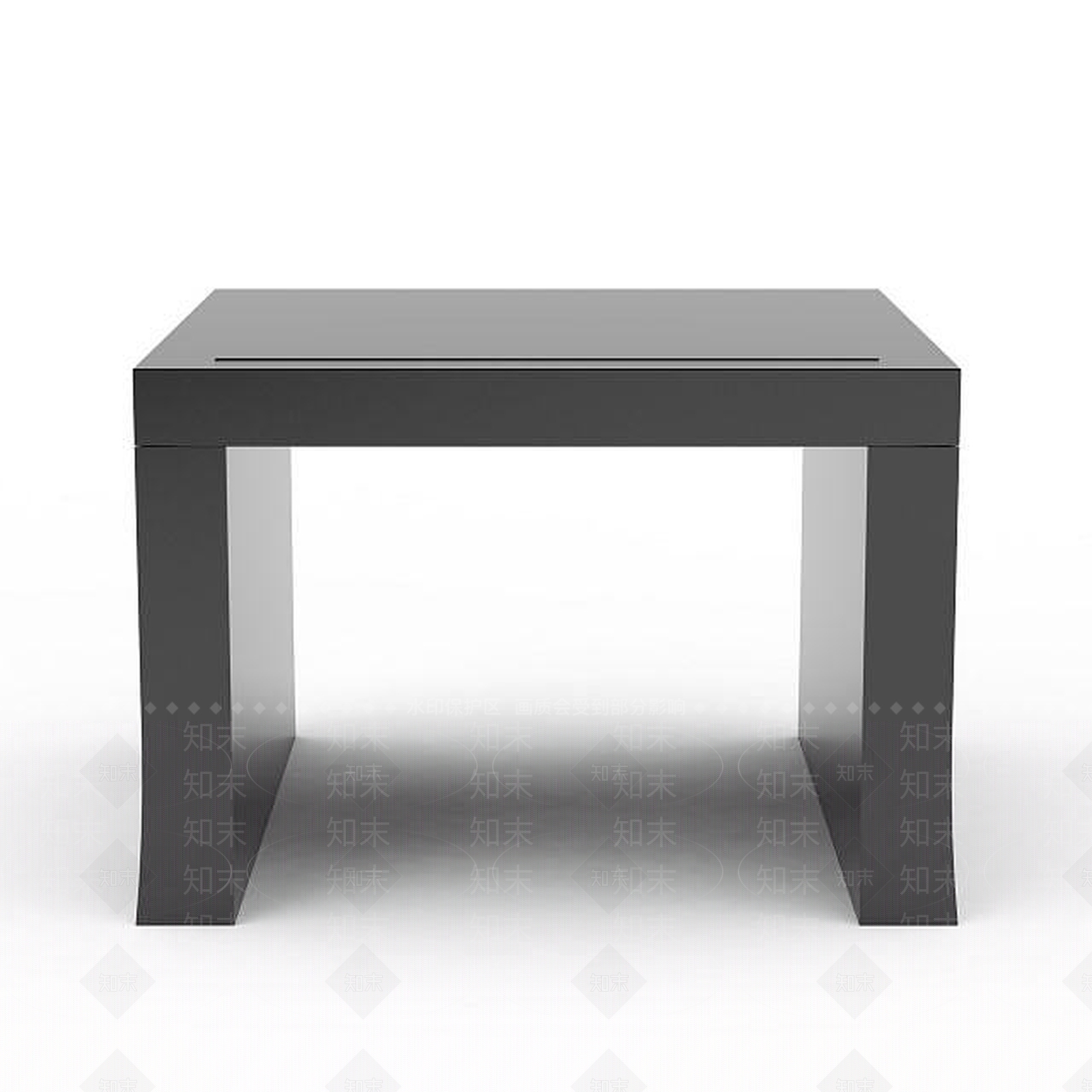 现代灰色四方桌子3D模型下载【ID:1196496597】