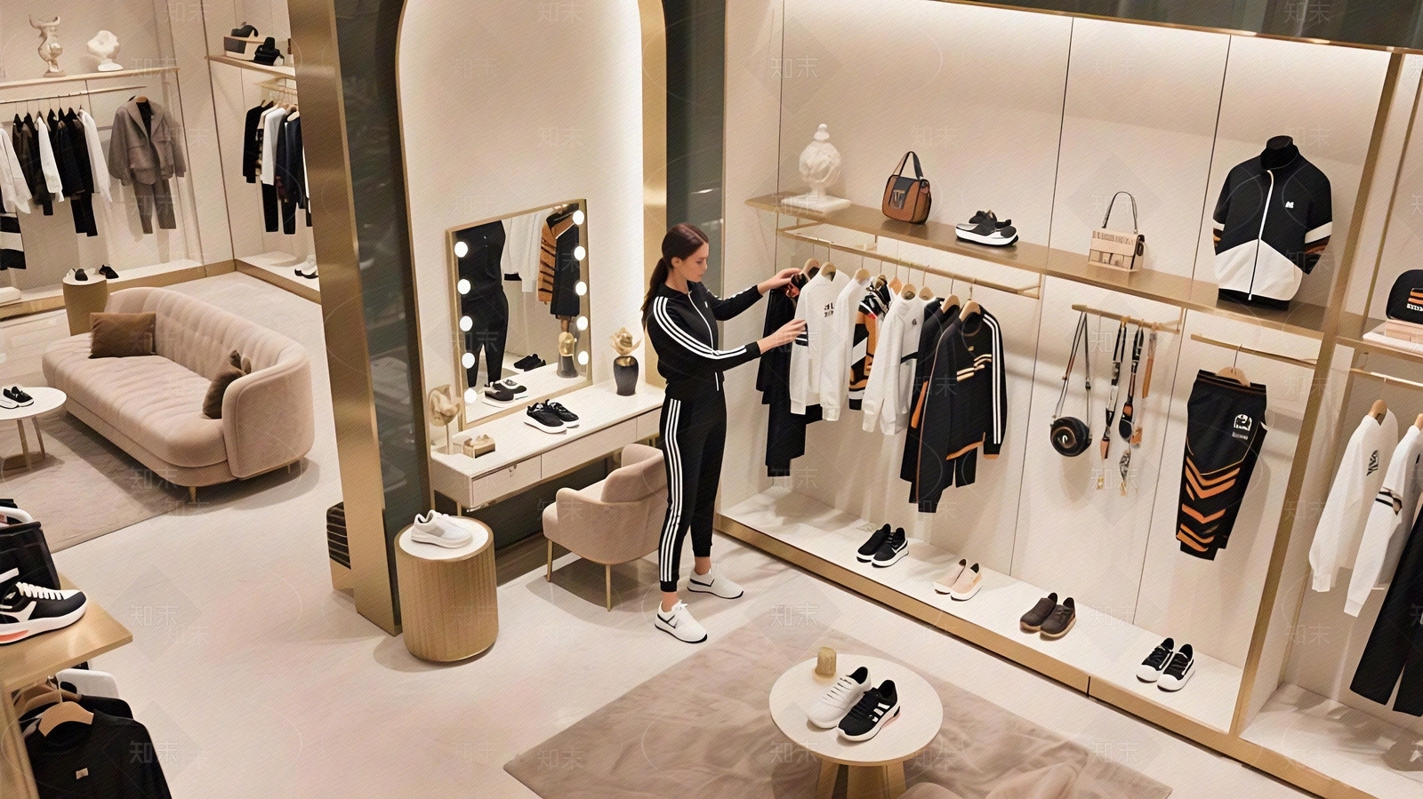 现代轻奢商铺贴图下载【ID:1196324055】