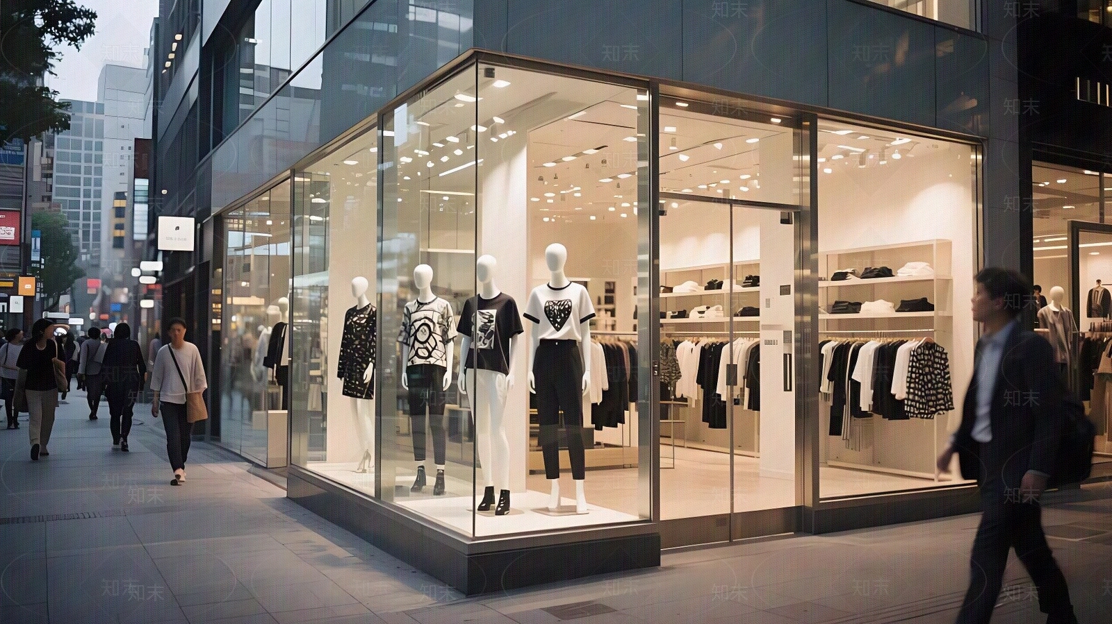 现代轻奢商铺贴图下载【ID:1196324141】