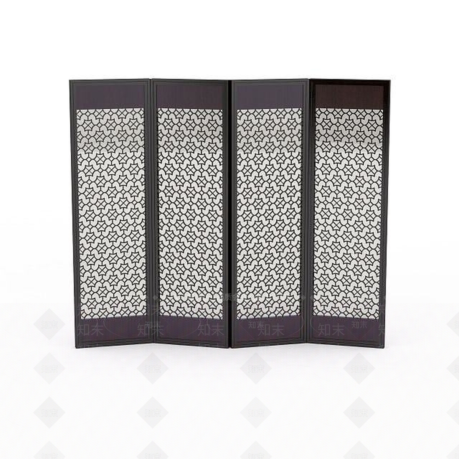 现代花格屏风3D模型下载【ID:1196325558】