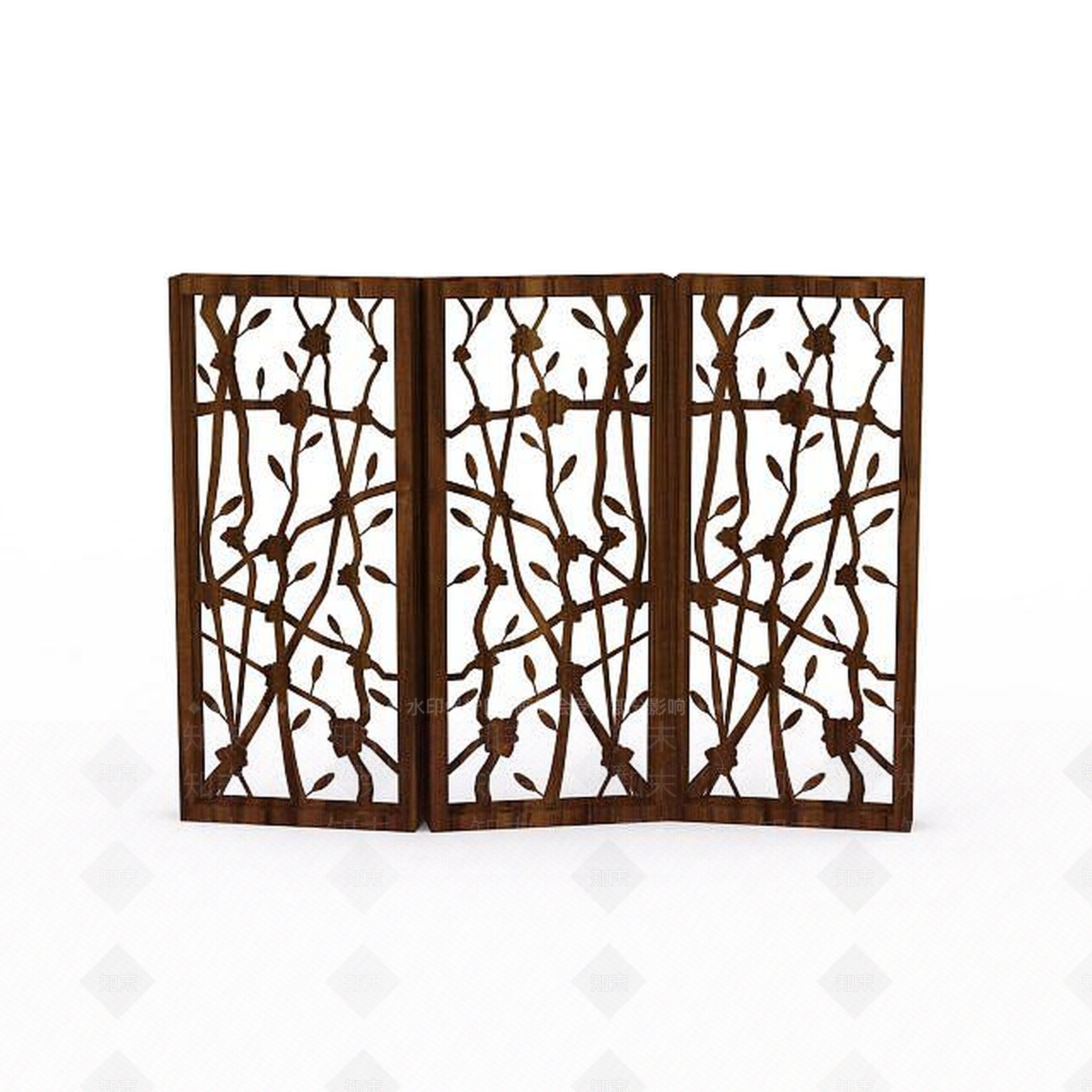 现代复古花格屏风3D模型下载【ID:1196499054】