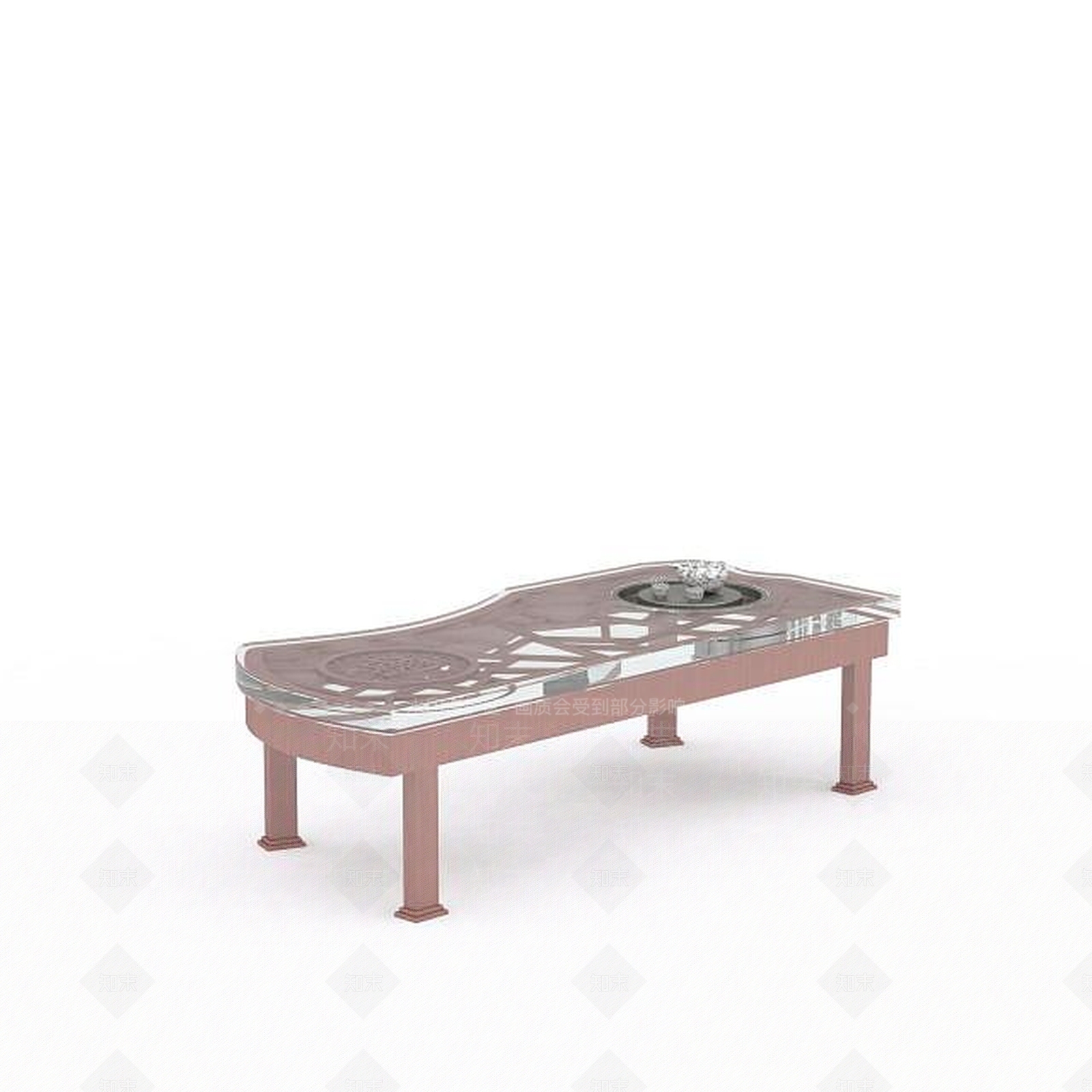 现代玻璃桌3D模型下载【ID:1196498215】
