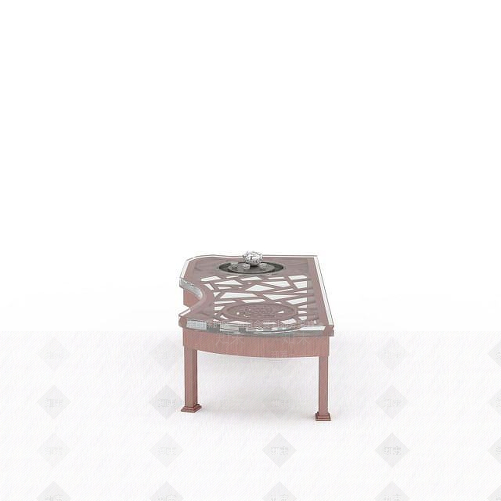 现代玻璃桌3D模型下载【ID:1196498215】