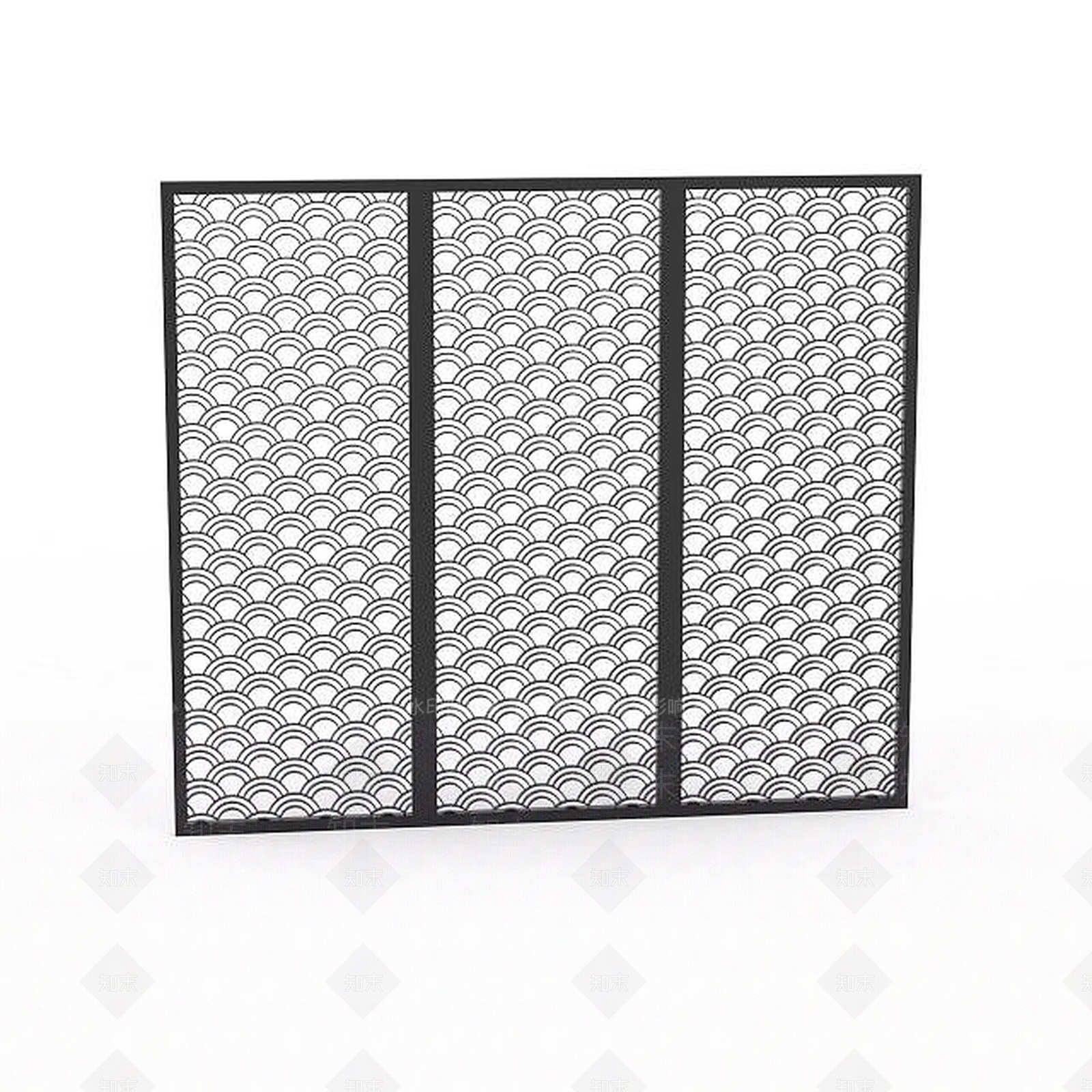 现代花格屏风3D模型下载【ID:1196499131】
