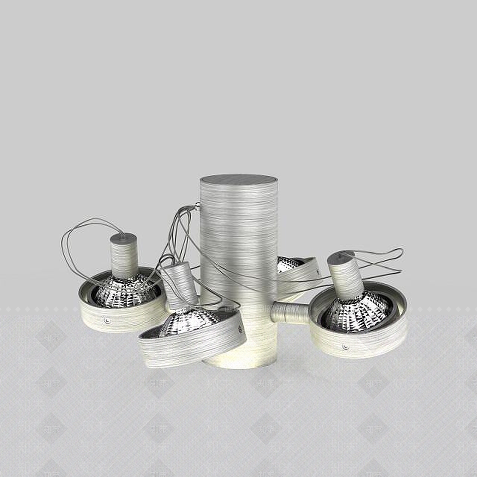 现代高亮吸顶灯3D模型下载【ID:1196327963】