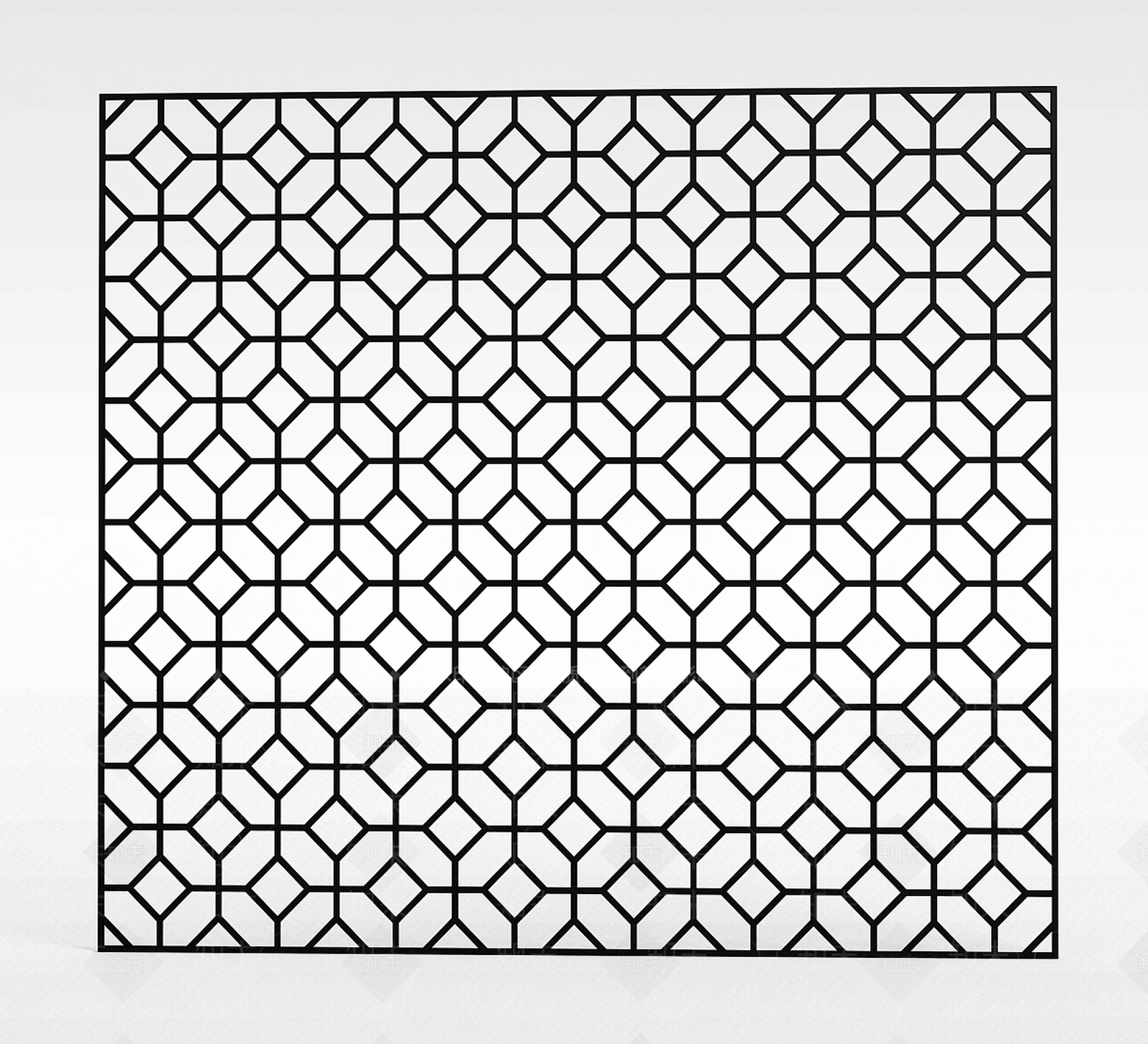 现代花格屏风3D模型下载【ID:1196497446】