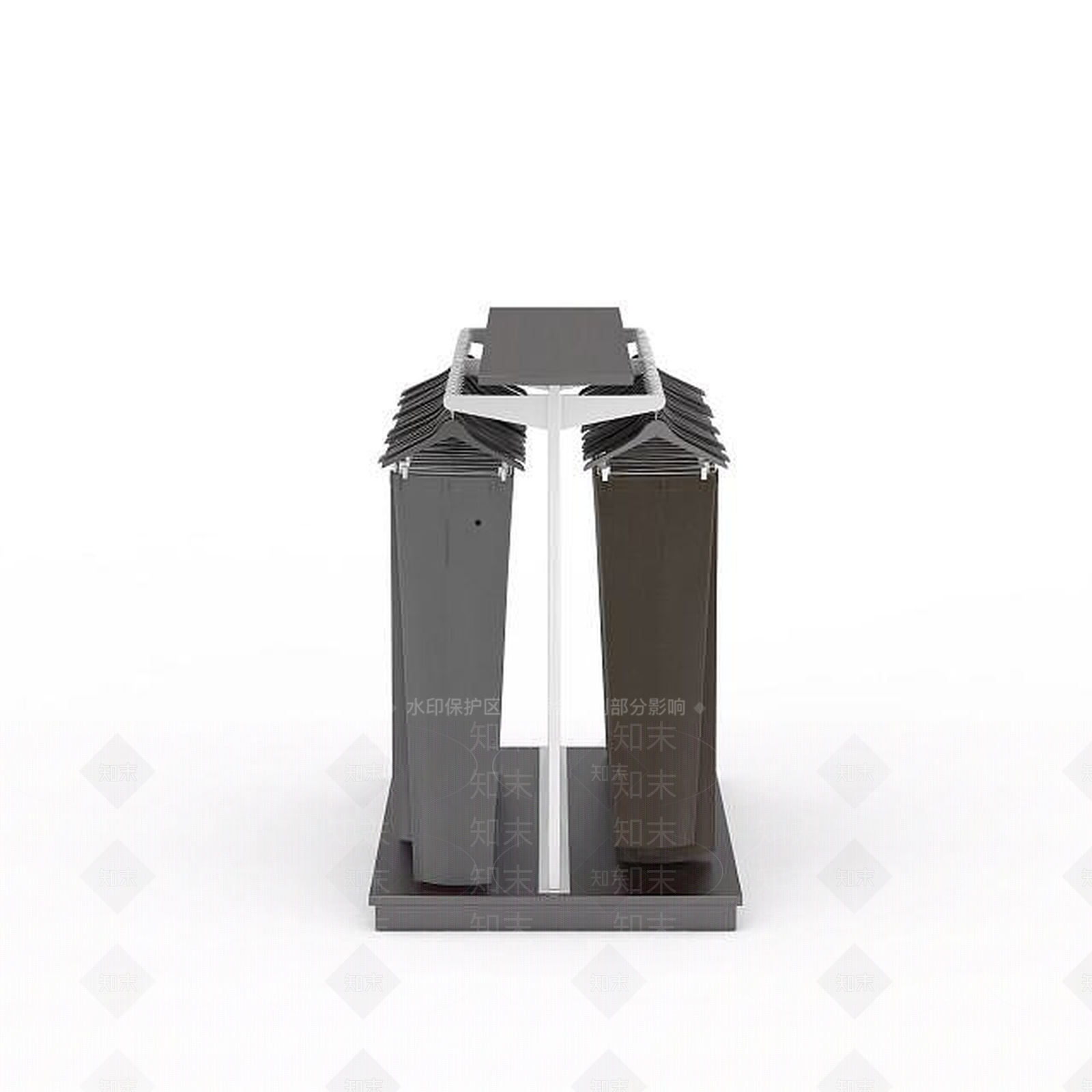 现代服装展示架3D模型下载【ID:1196497419】
