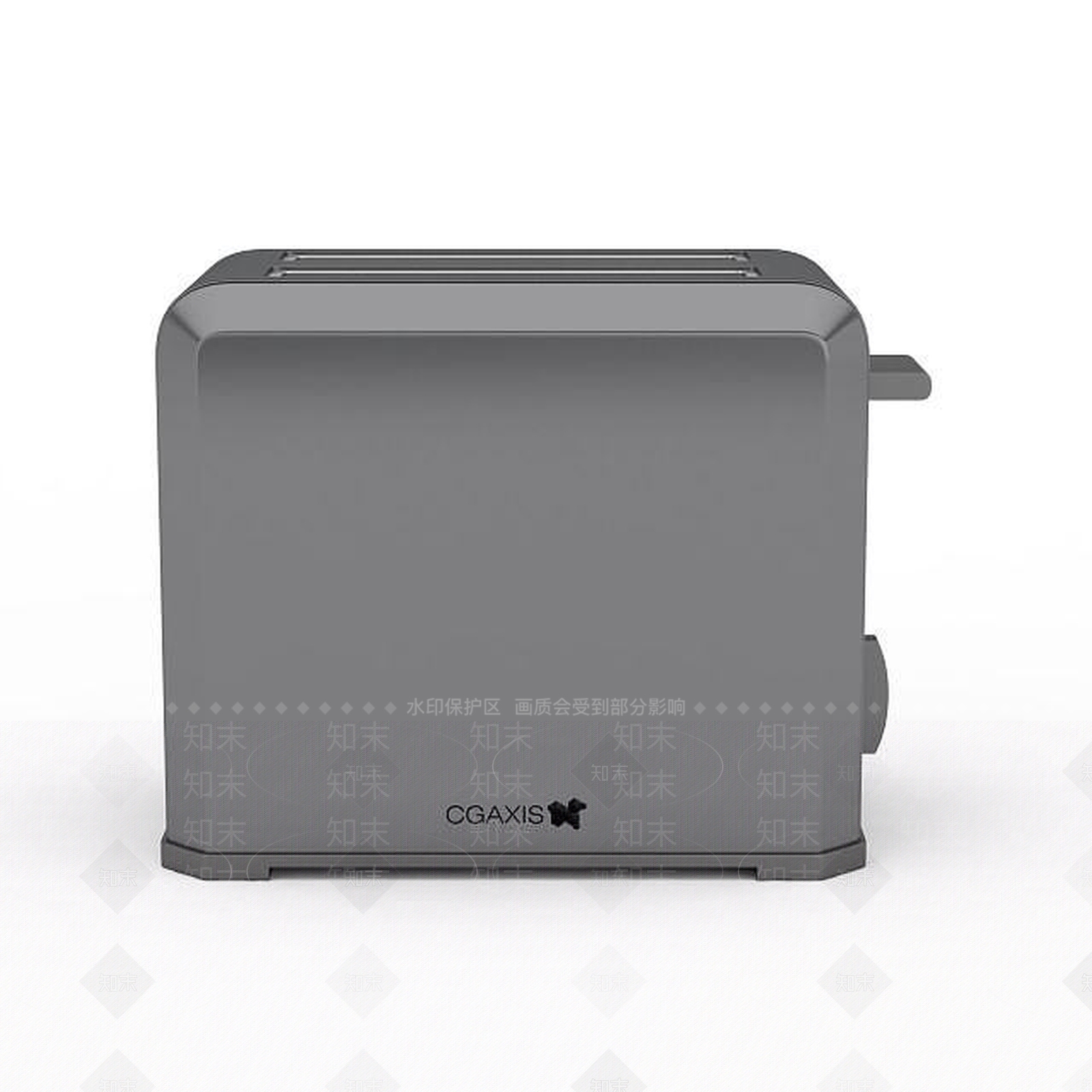 现代烤箱3D模型渲染效果图