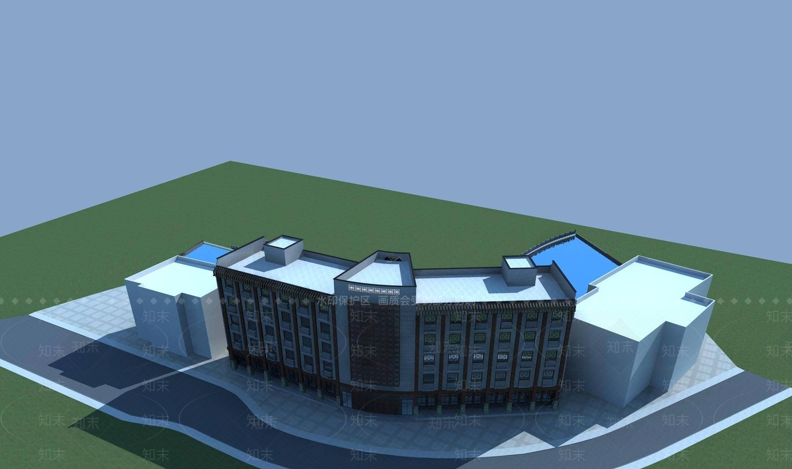 中式其他公共建筑3D模型下载【ID:1196331625】