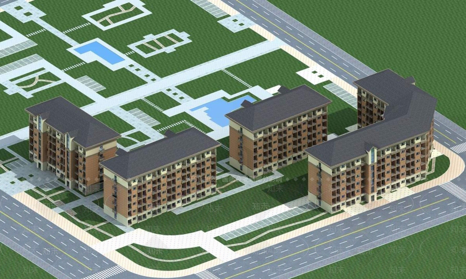 欧式学生宿舍3D模型下载【ID:1196332025】