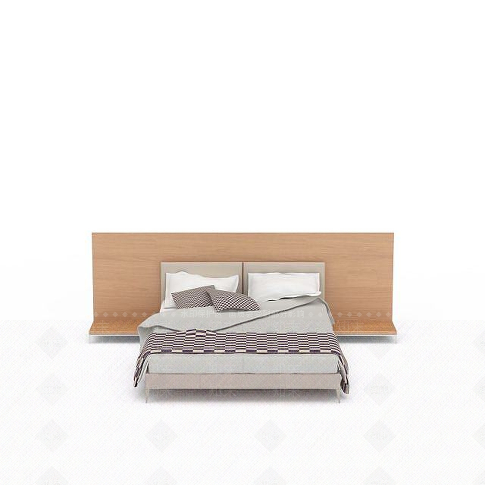 日式床3D模型下载【ID:1196333452】