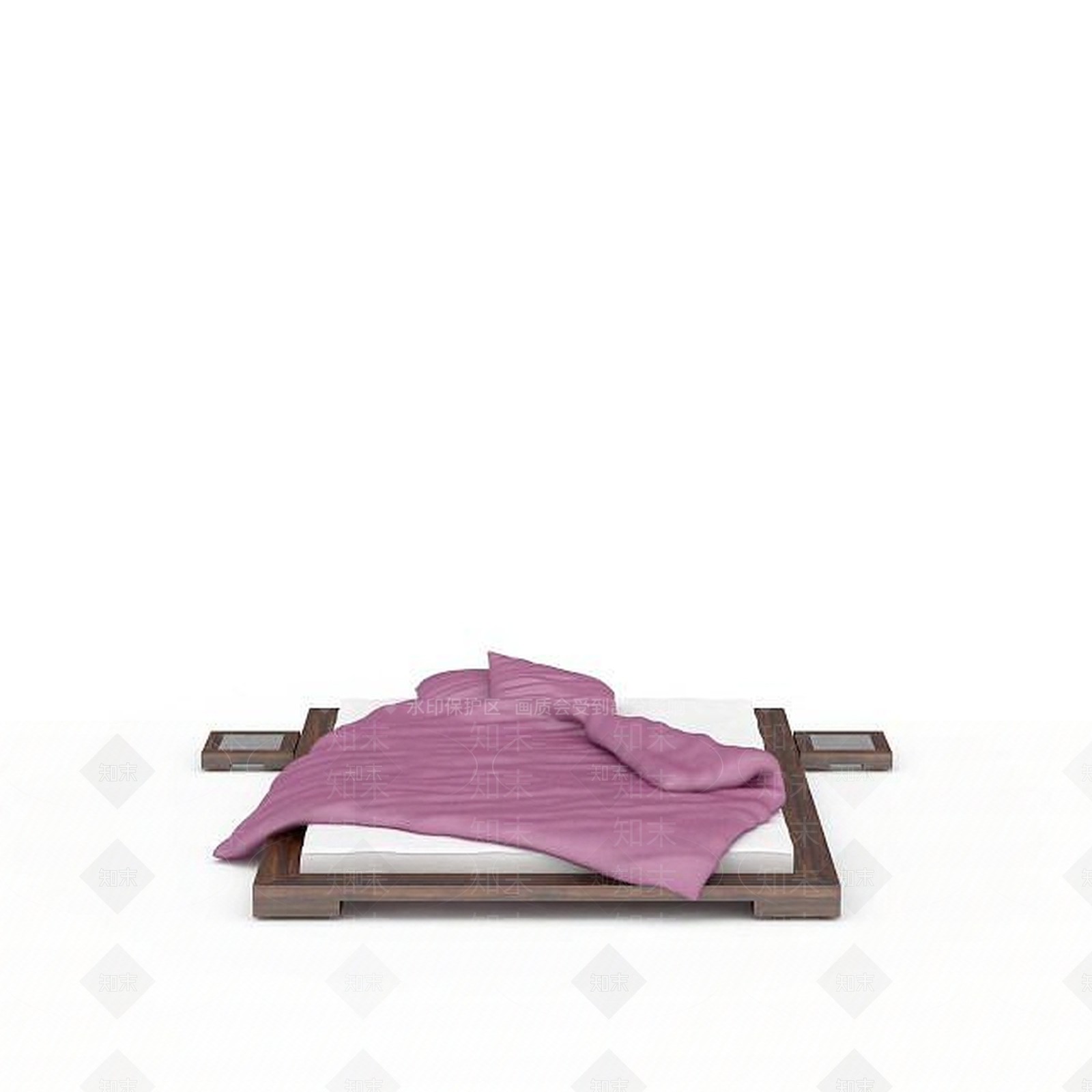 日式地铺床3D模型下载【ID:1196336116】