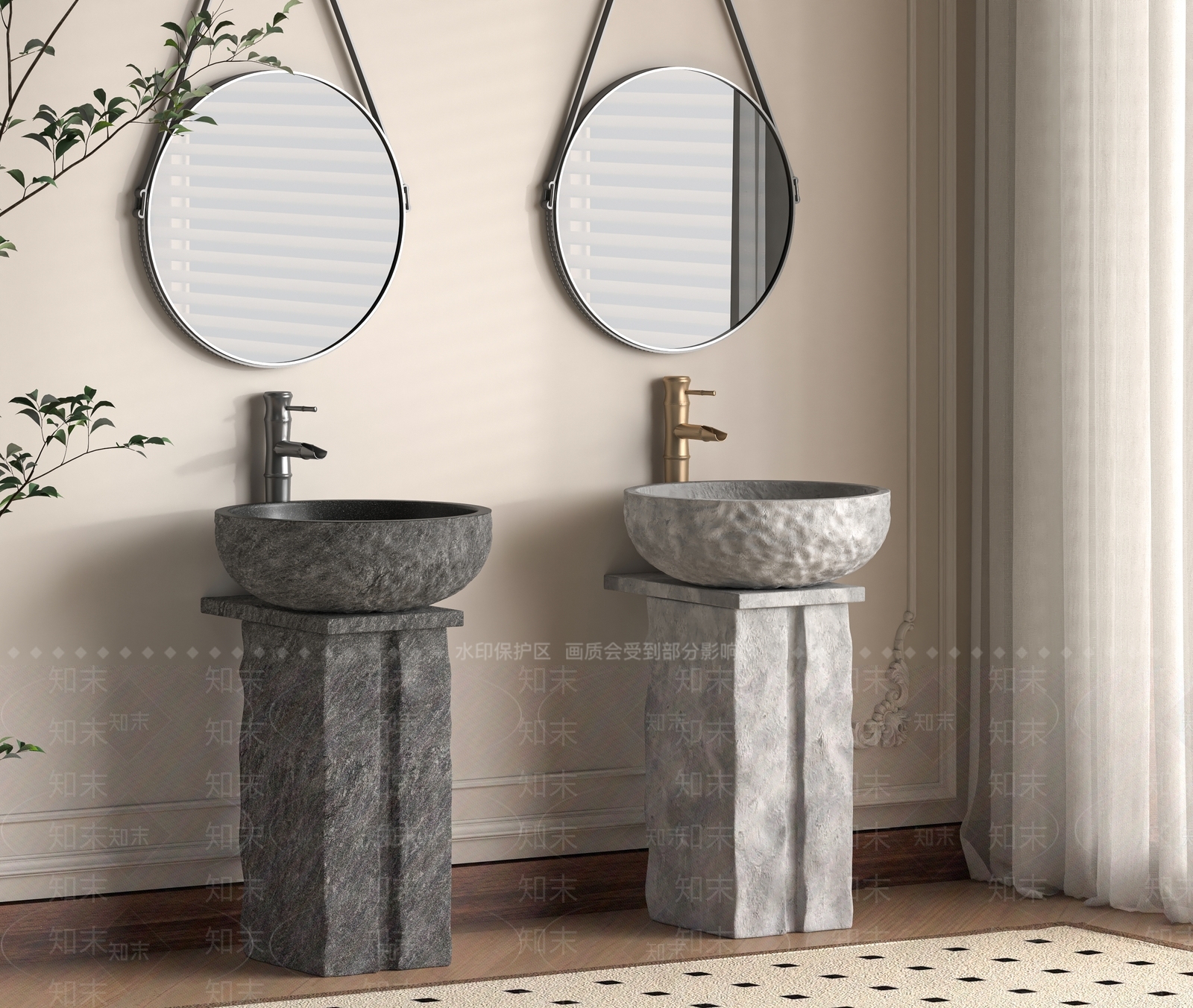 洗手台3D模型下载【ID:1196336770】