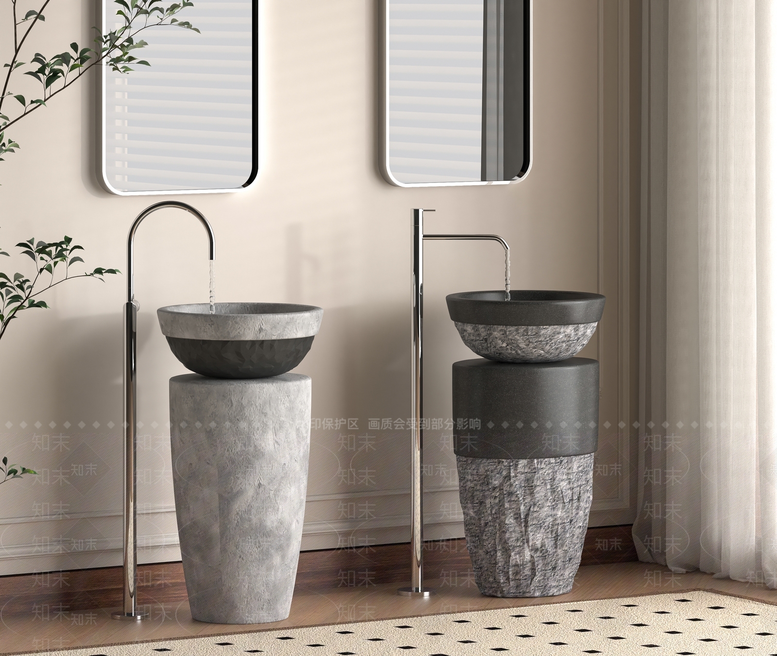 洗手台3D模型下载【ID:1196336994】