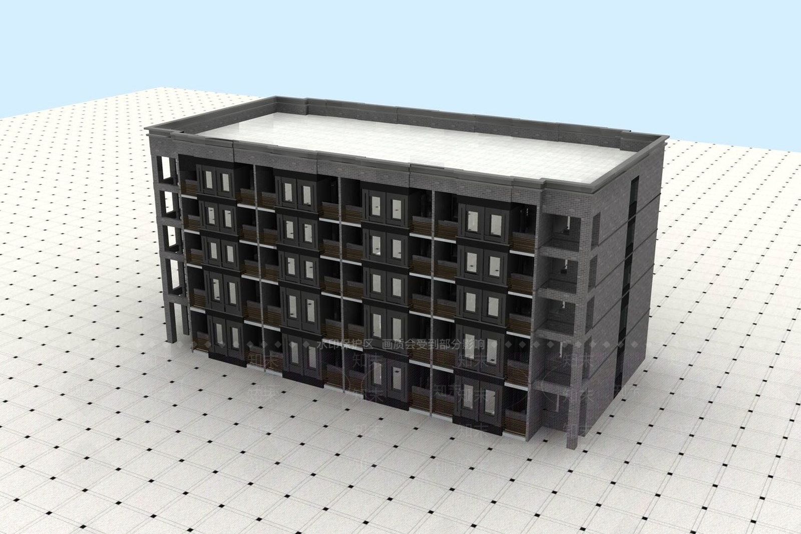 现代学生宿舍3D模型下载【ID:1196336928】